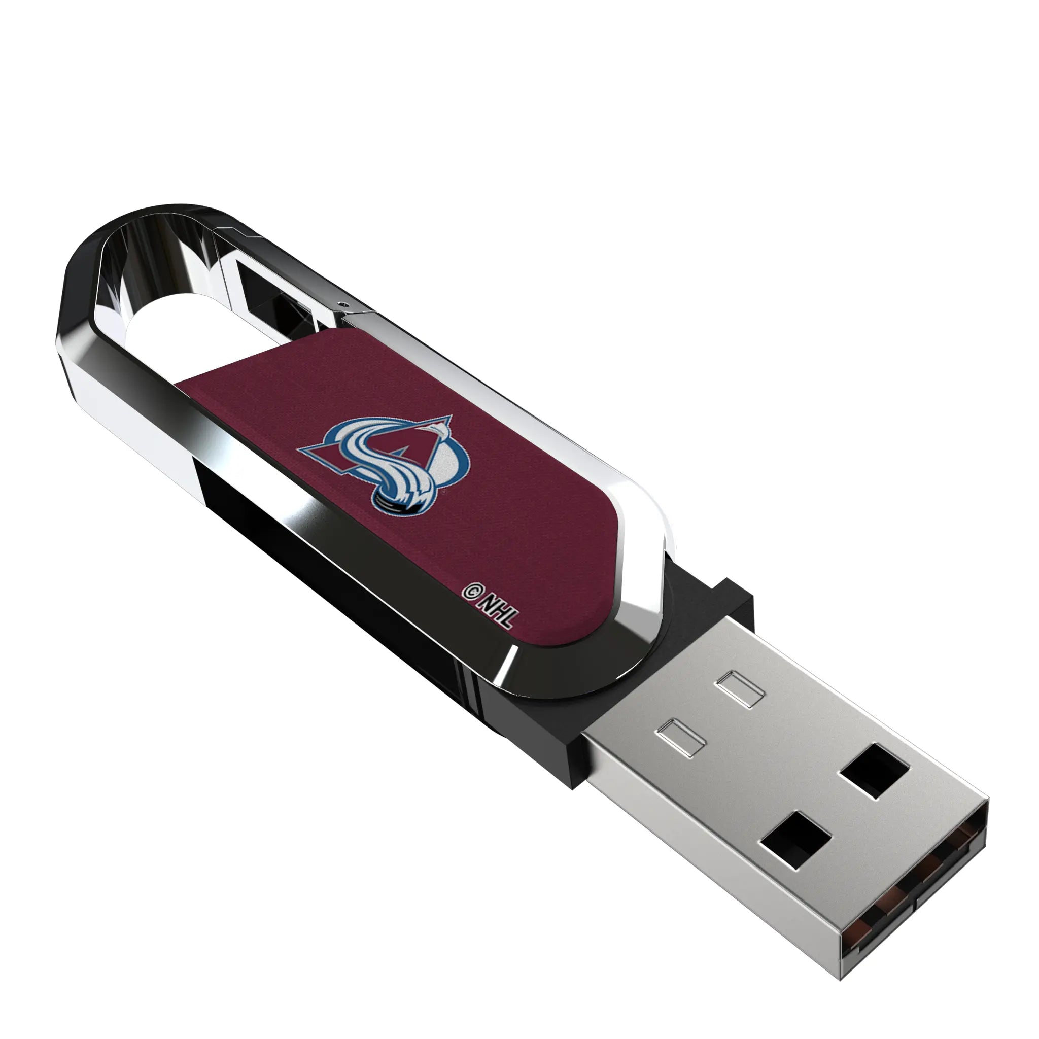 Colorado Avalanche Solid USB 32GB Clip Style Flash Drive