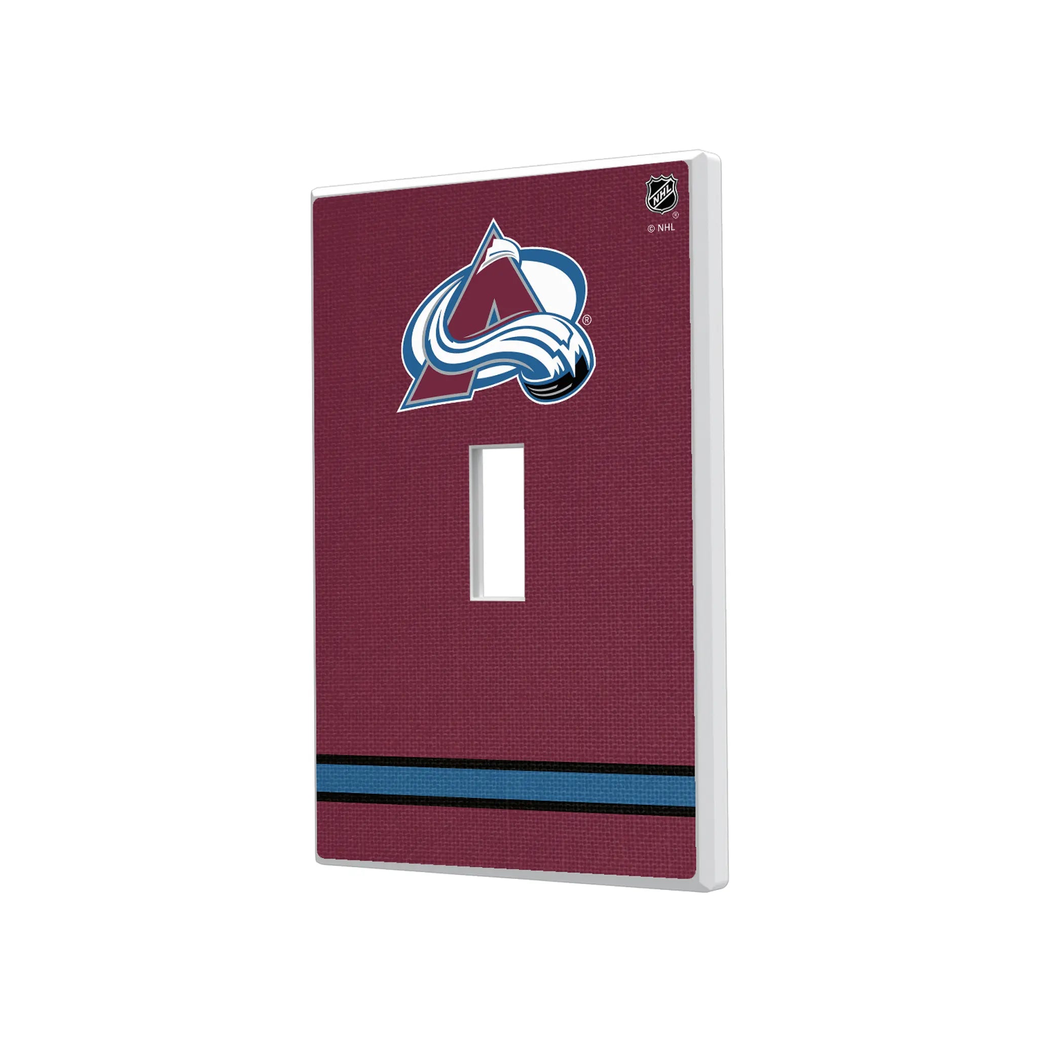 Colorado Avalanche Stripe Hidden-Screw Light Switch Plate