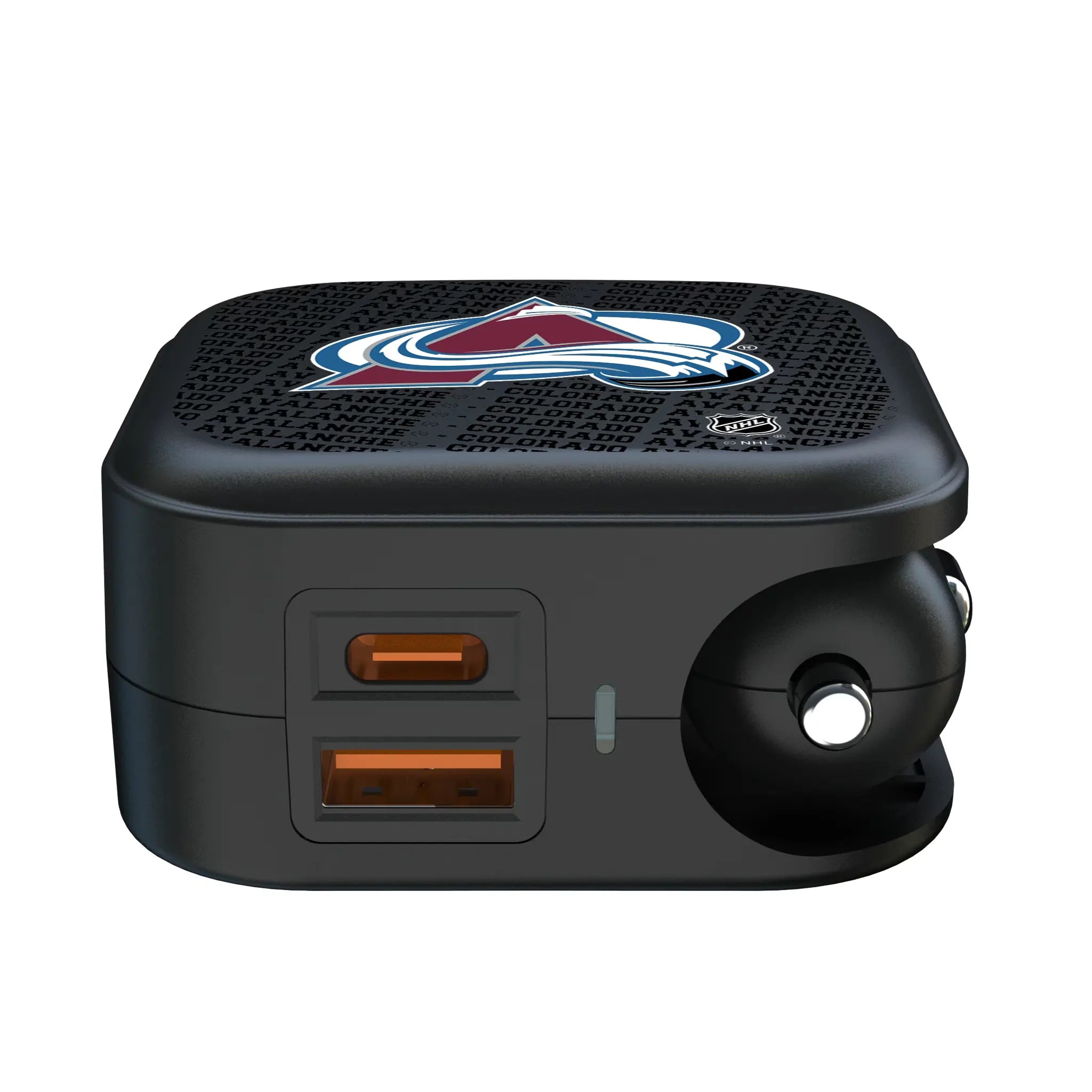 Colorado Avalanche Text Backdrop 2 in 1 USB A/C Charger