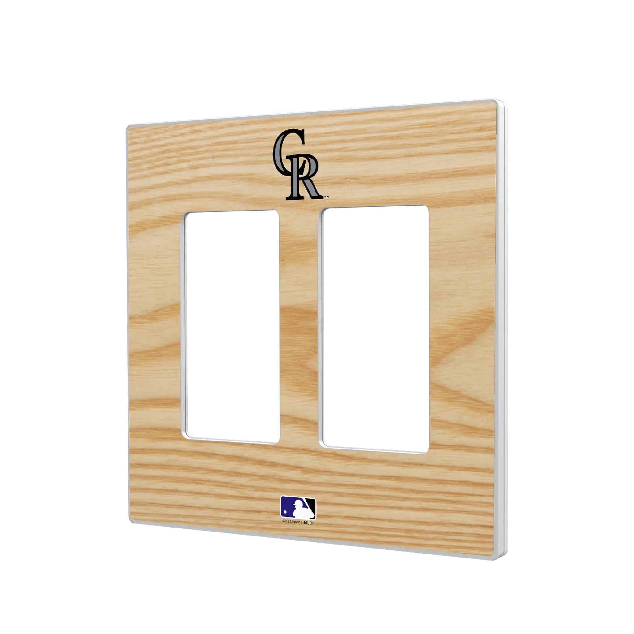 Colorado Rockies Baseball Bat Hidden-Screw Light Switch Plate