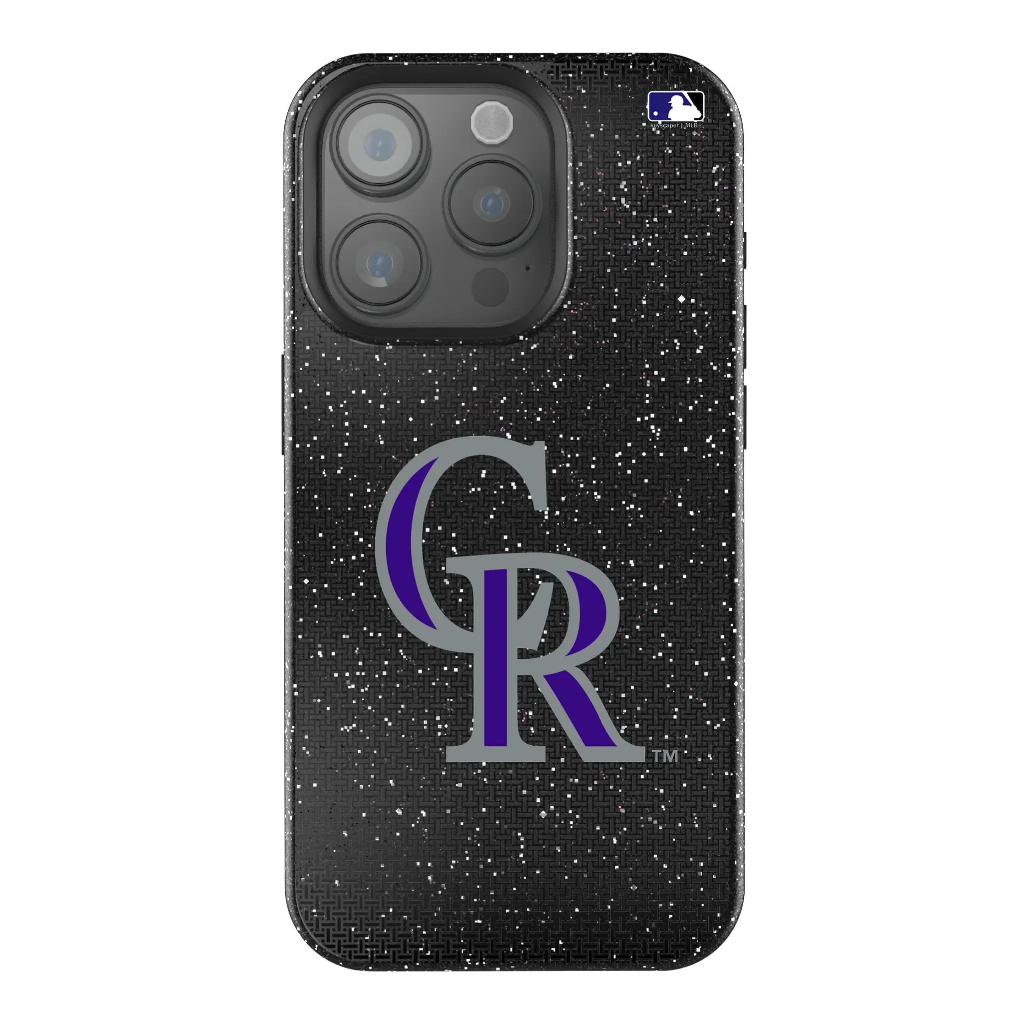 Colorado Rockies Linen Bling Phone Case for Apple iPhone