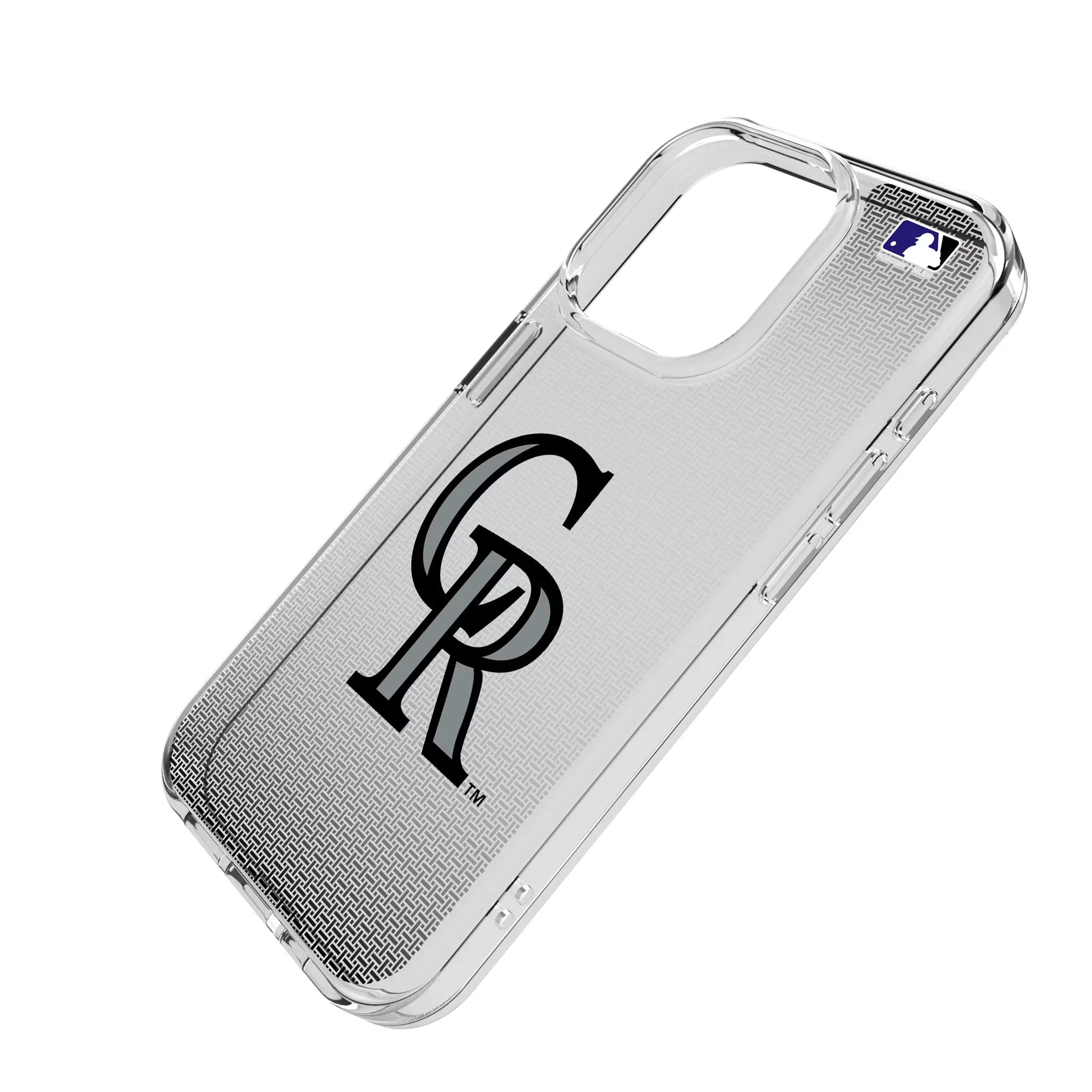 Colorado Rockies Linen Clear Phone Case for Apple iPhone