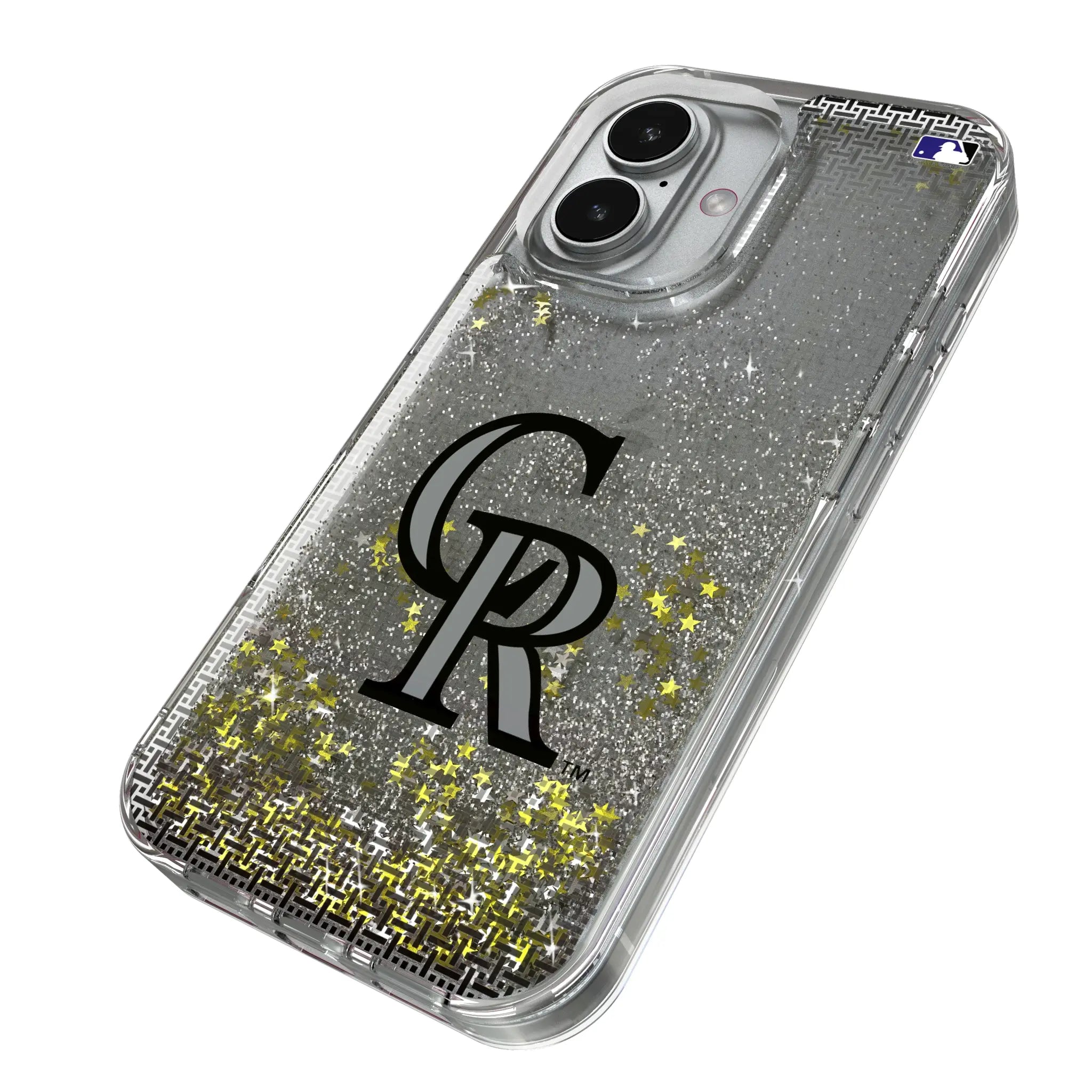 Colorado Rockies Linen Glitter Phone Case