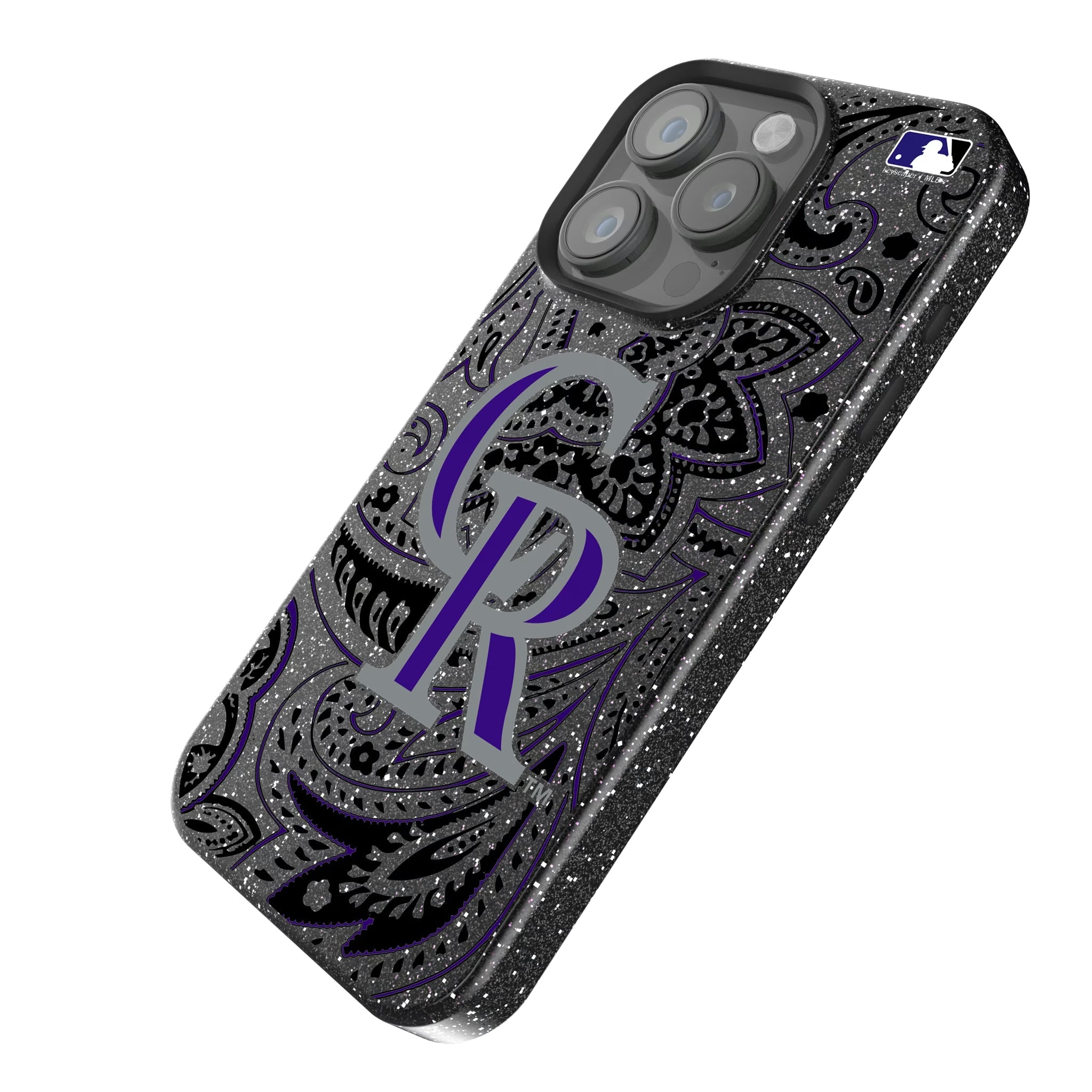 Colorado Rockies Paisley Bling Phone Case - Sports Gifts, Sports Memorabilia, Sports Collectibles, Fan Shop