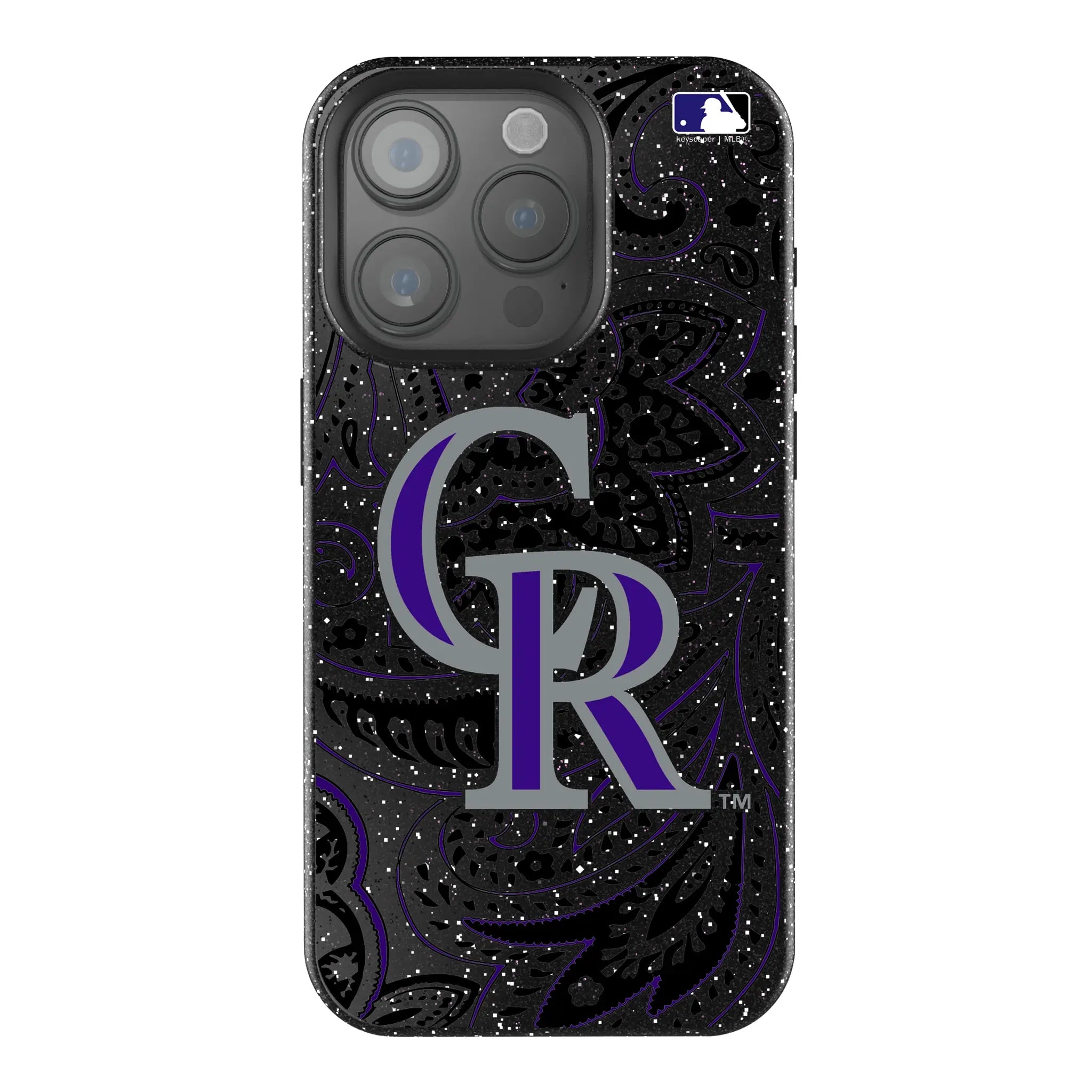 Colorado Rockies Paisley Bling Phone Case
