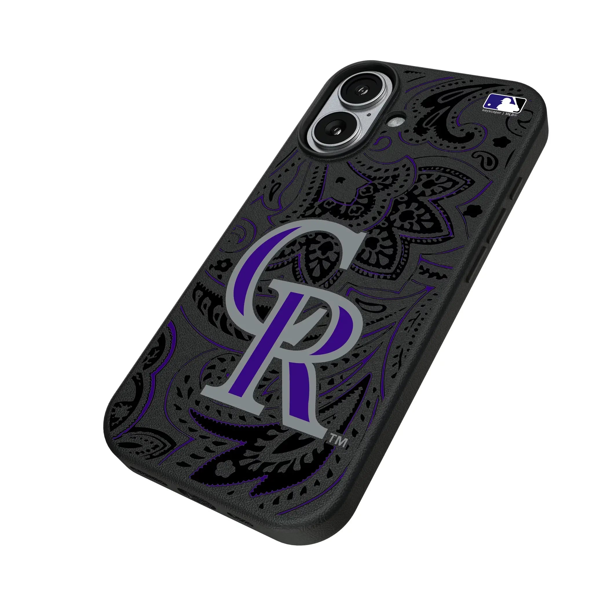 Colorado Rockies Paisley MagSafe Compatible Phone Case for Apple iPhone