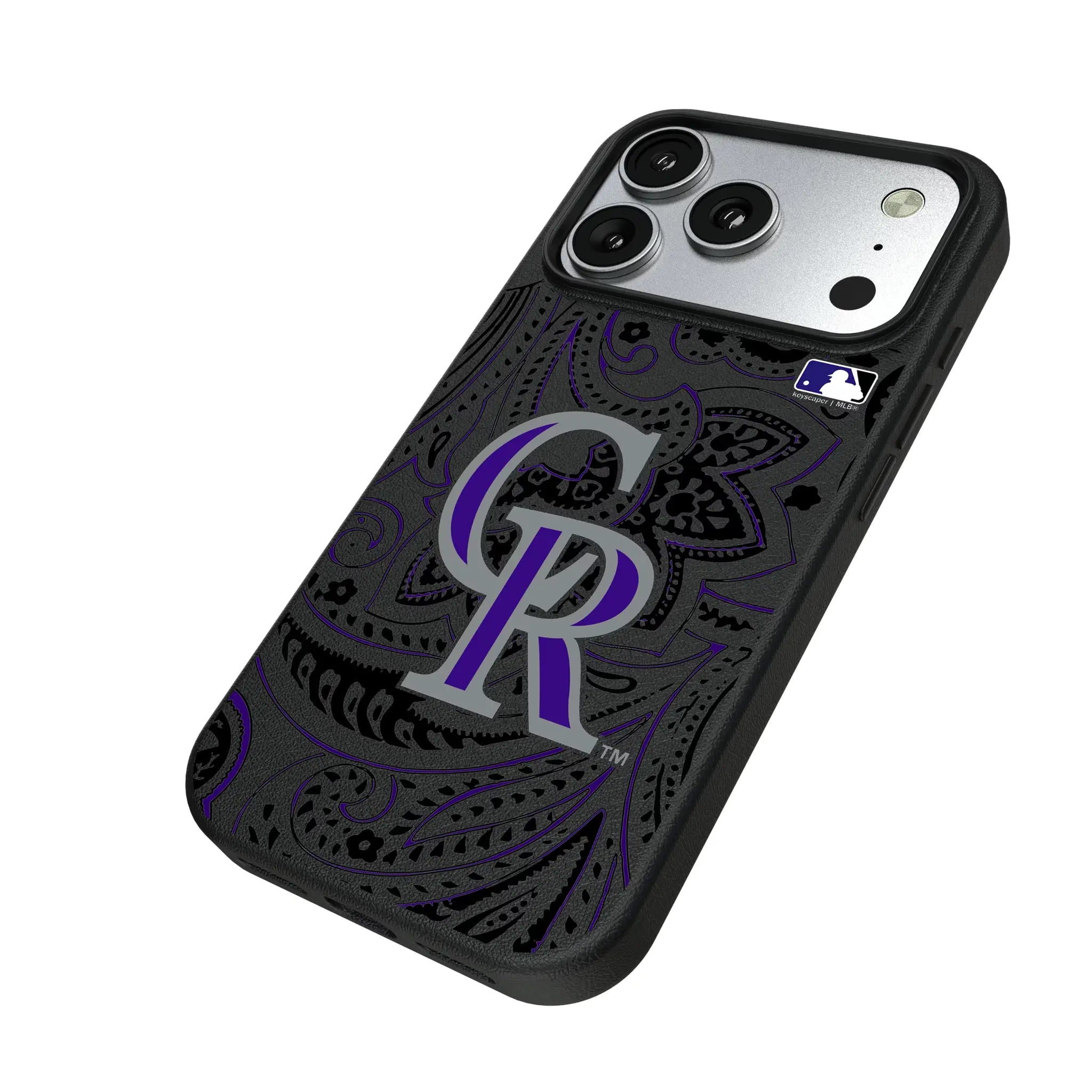Colorado Rockies Paisley MagSafe Compatible Phone Case for Apple iPhone