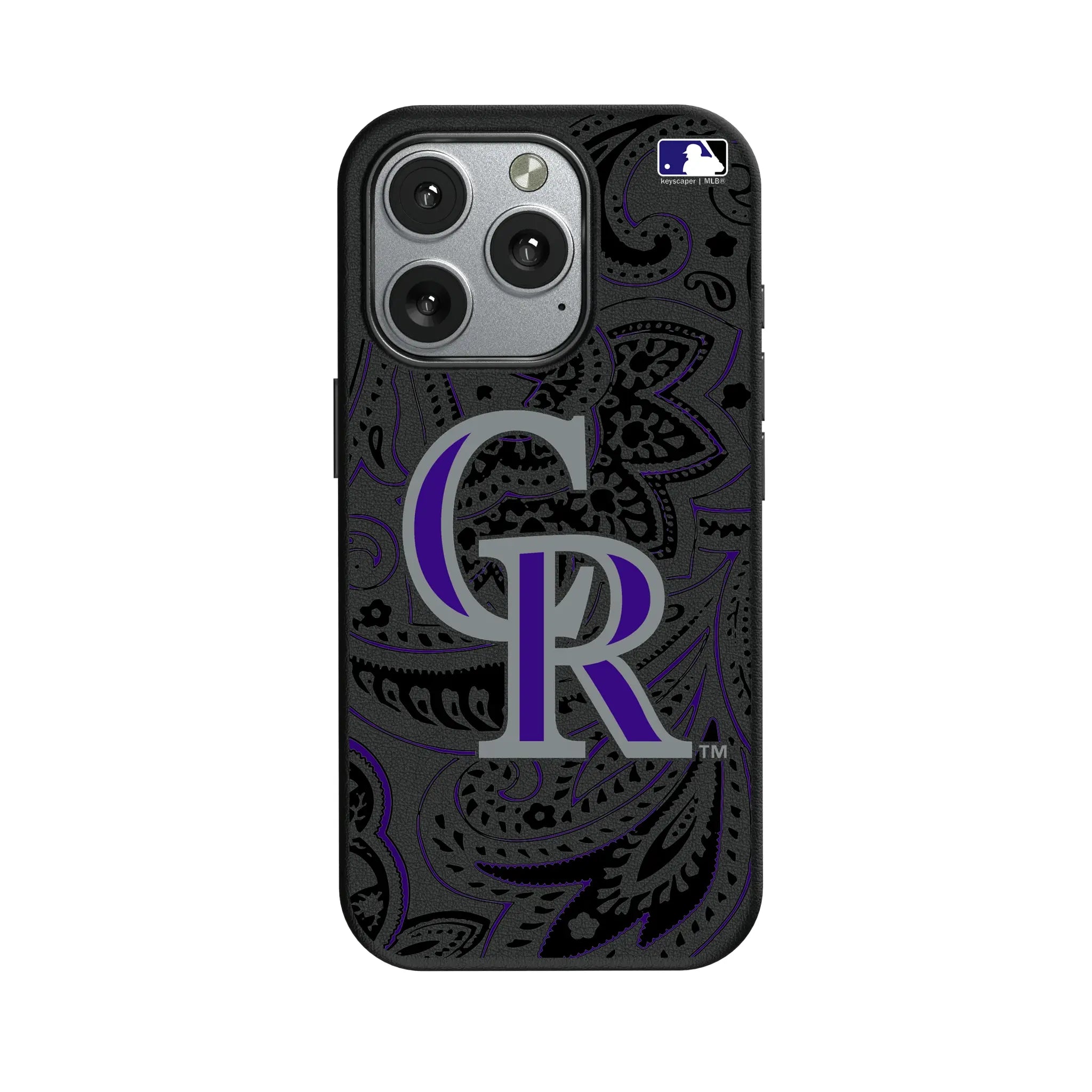 Colorado Rockies Paisley MagSafe Compatible Phone Case for Apple iPhone