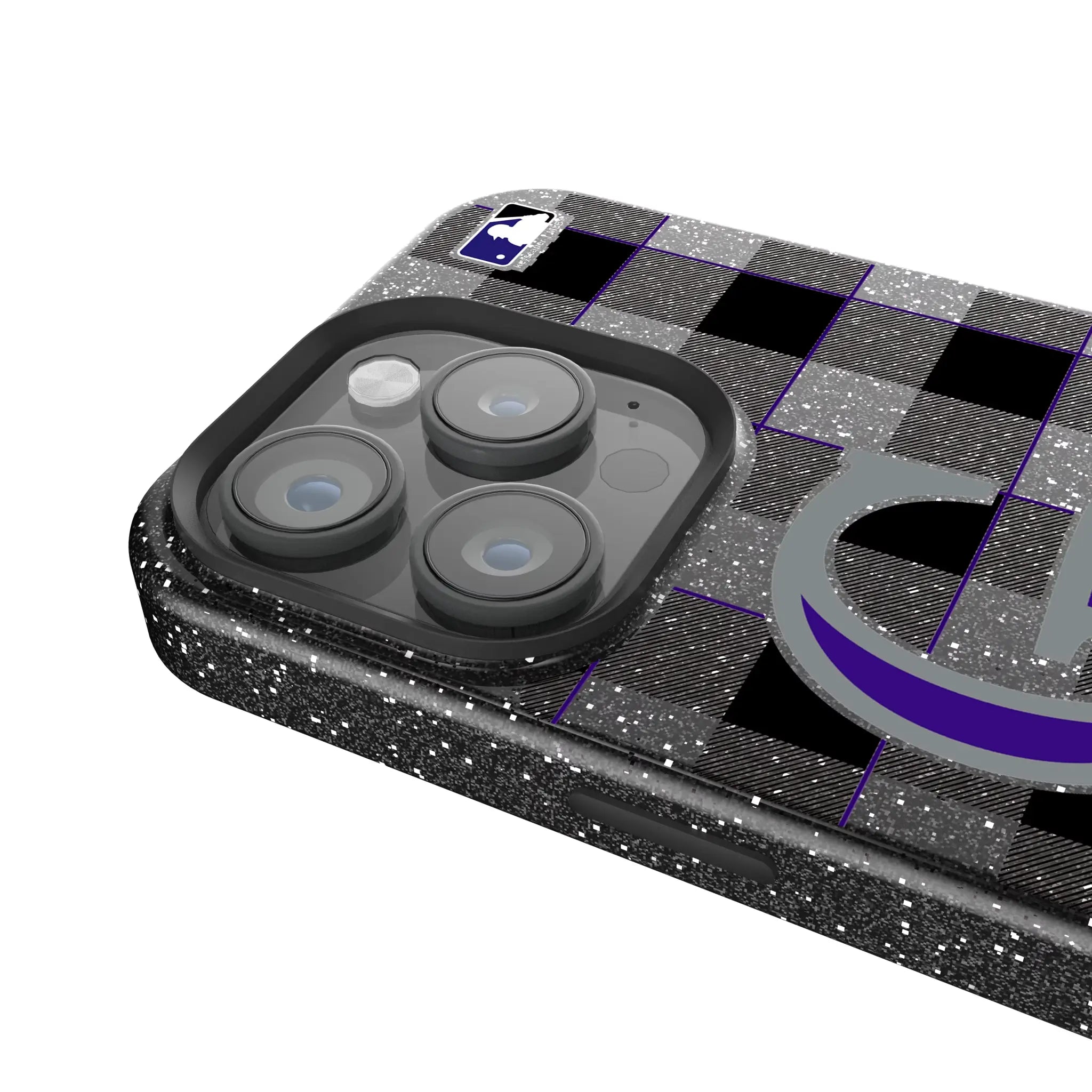 Colorado Rockies Plaid Bling Phone Case