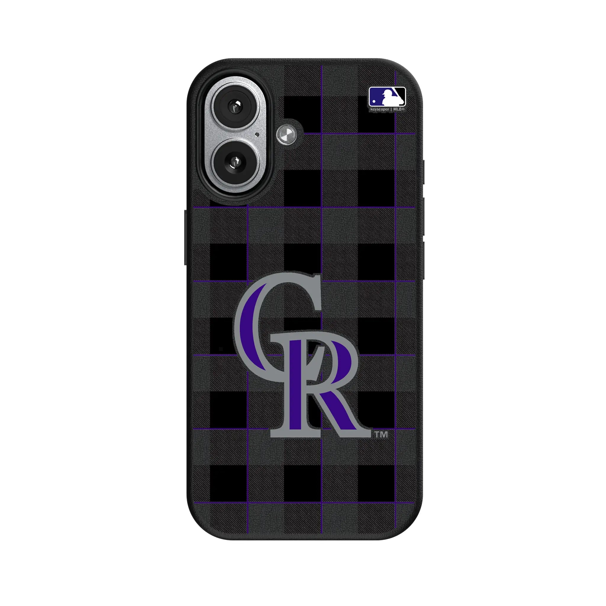 Colorado Rockies Plaid MagSafe Compatible Phone Case for Apple iPhone
