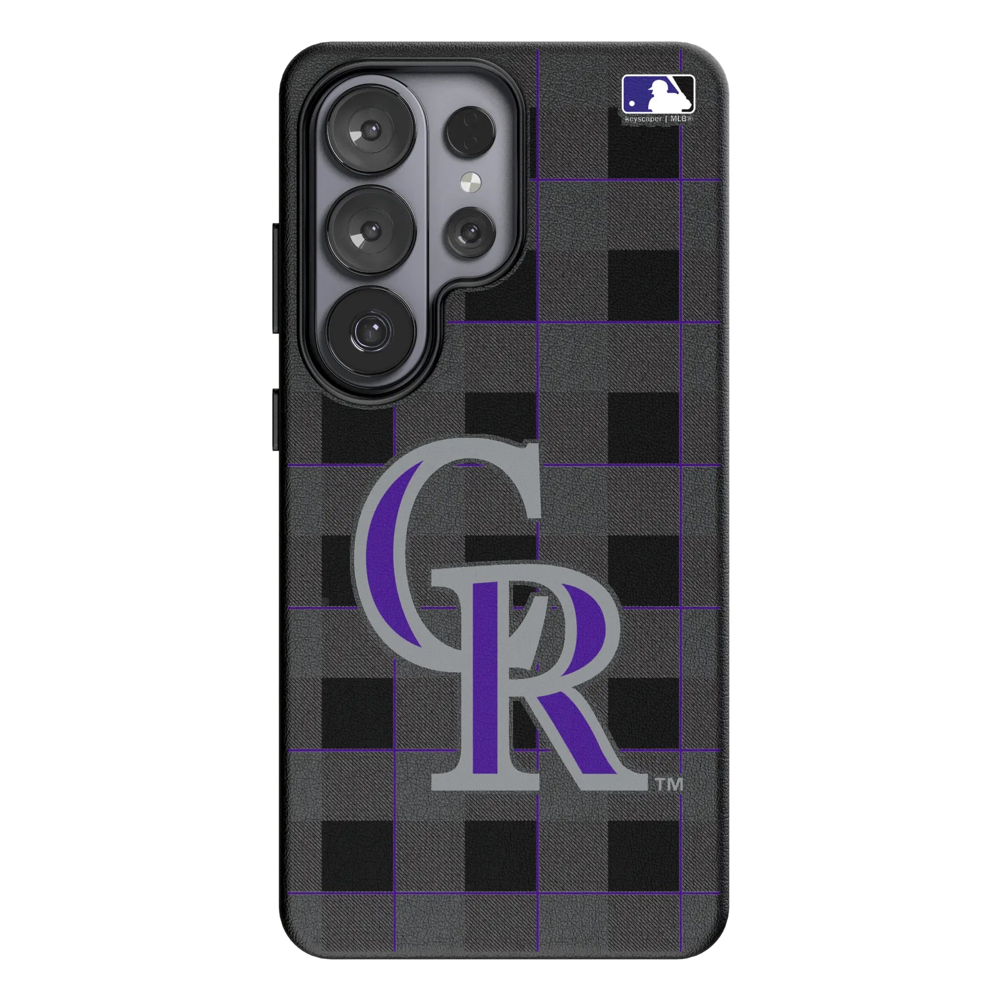 Colorado Rockies Plaid MagSafe Compatible Phone Case for Samsung Galaxy