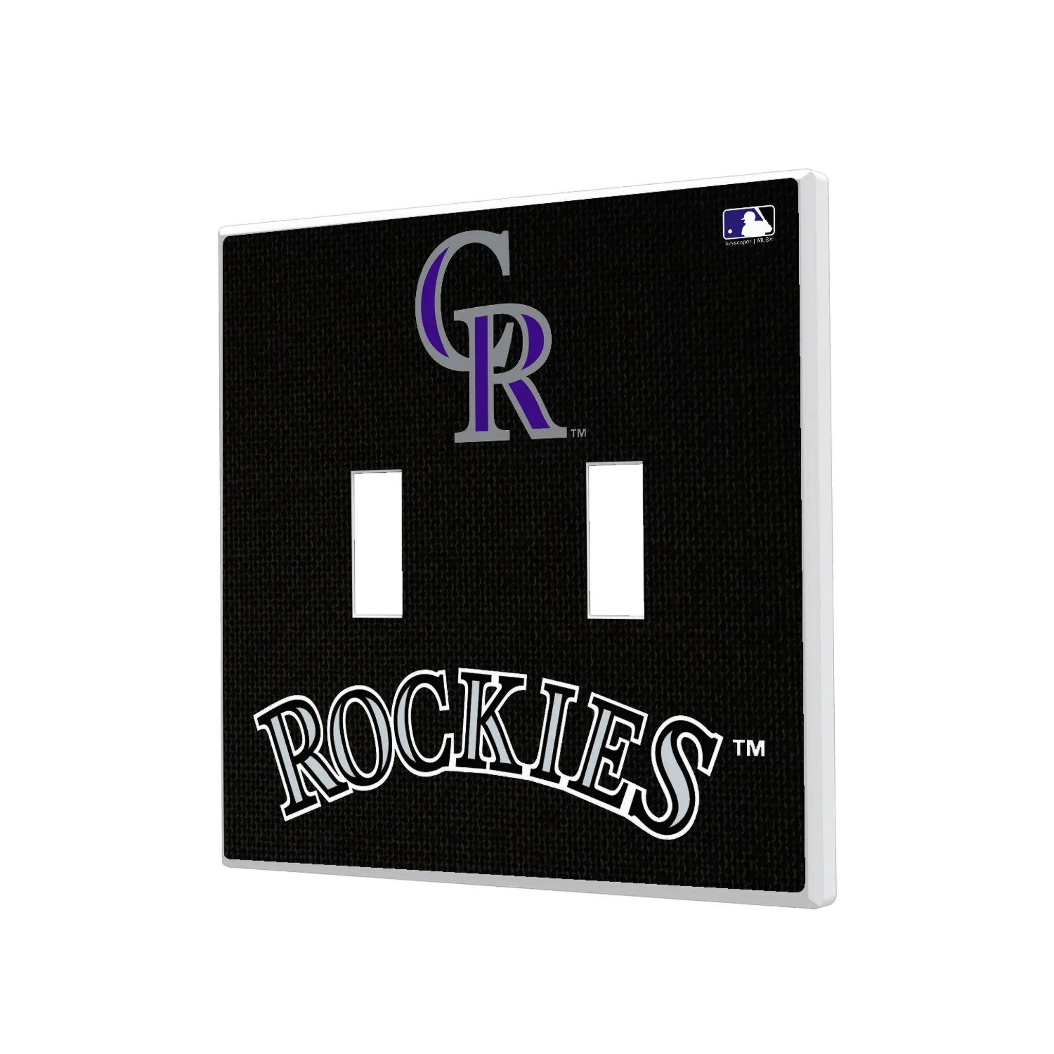 Colorado Rockies Solid Hidden-Screw Light Switch Plate