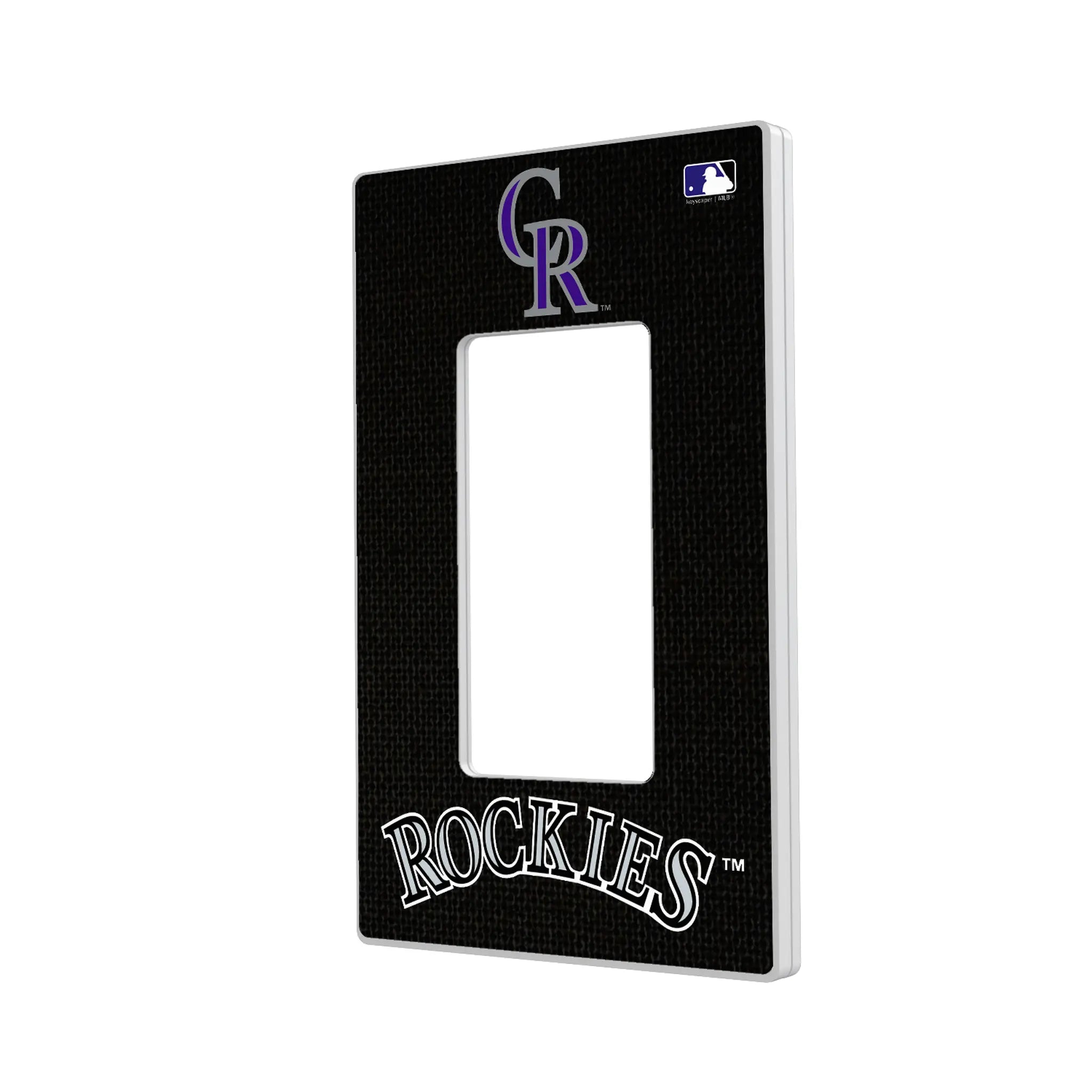 Colorado Rockies Solid Hidden-Screw Light Switch Plate