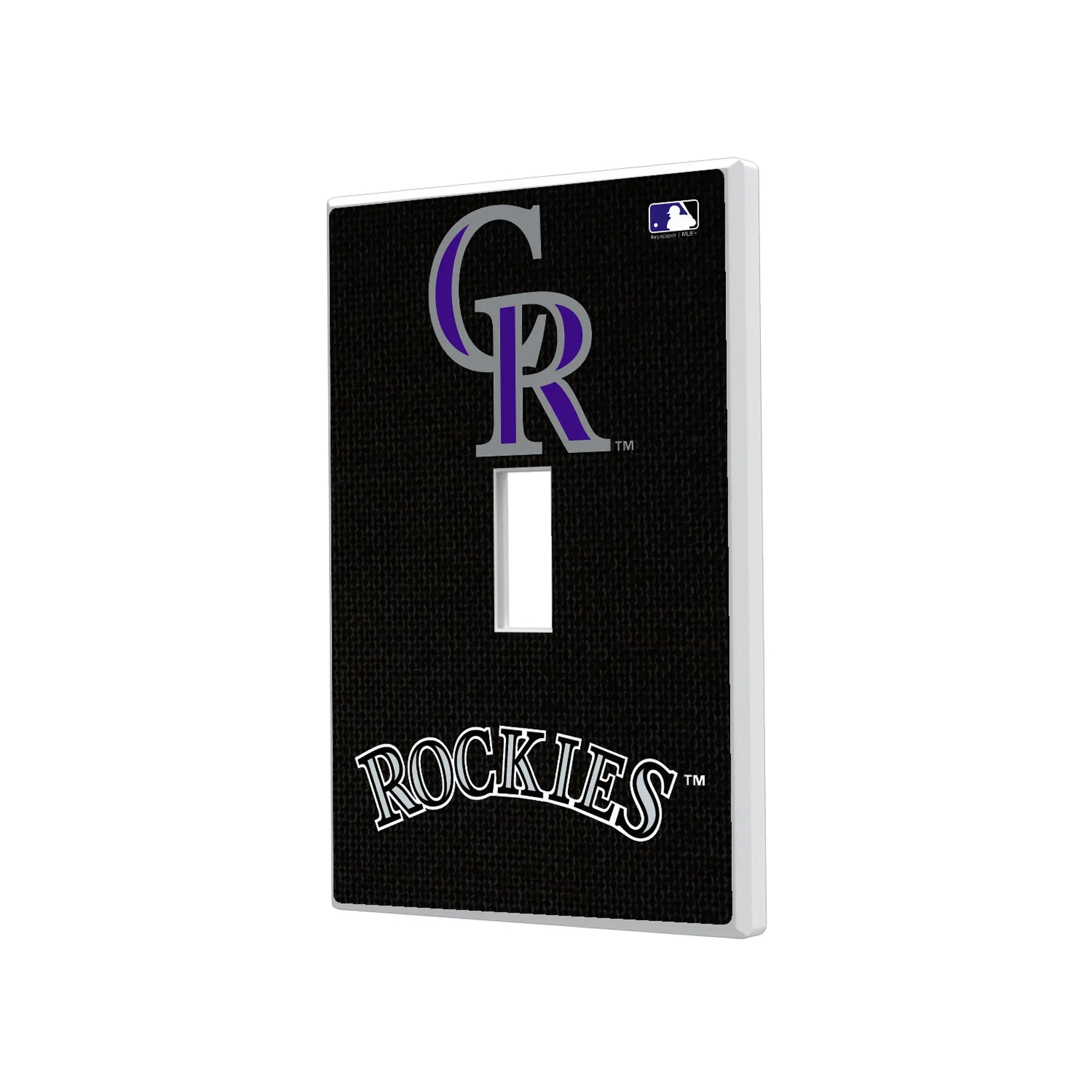 Colorado Rockies Solid Hidden-Screw Light Switch Plate
