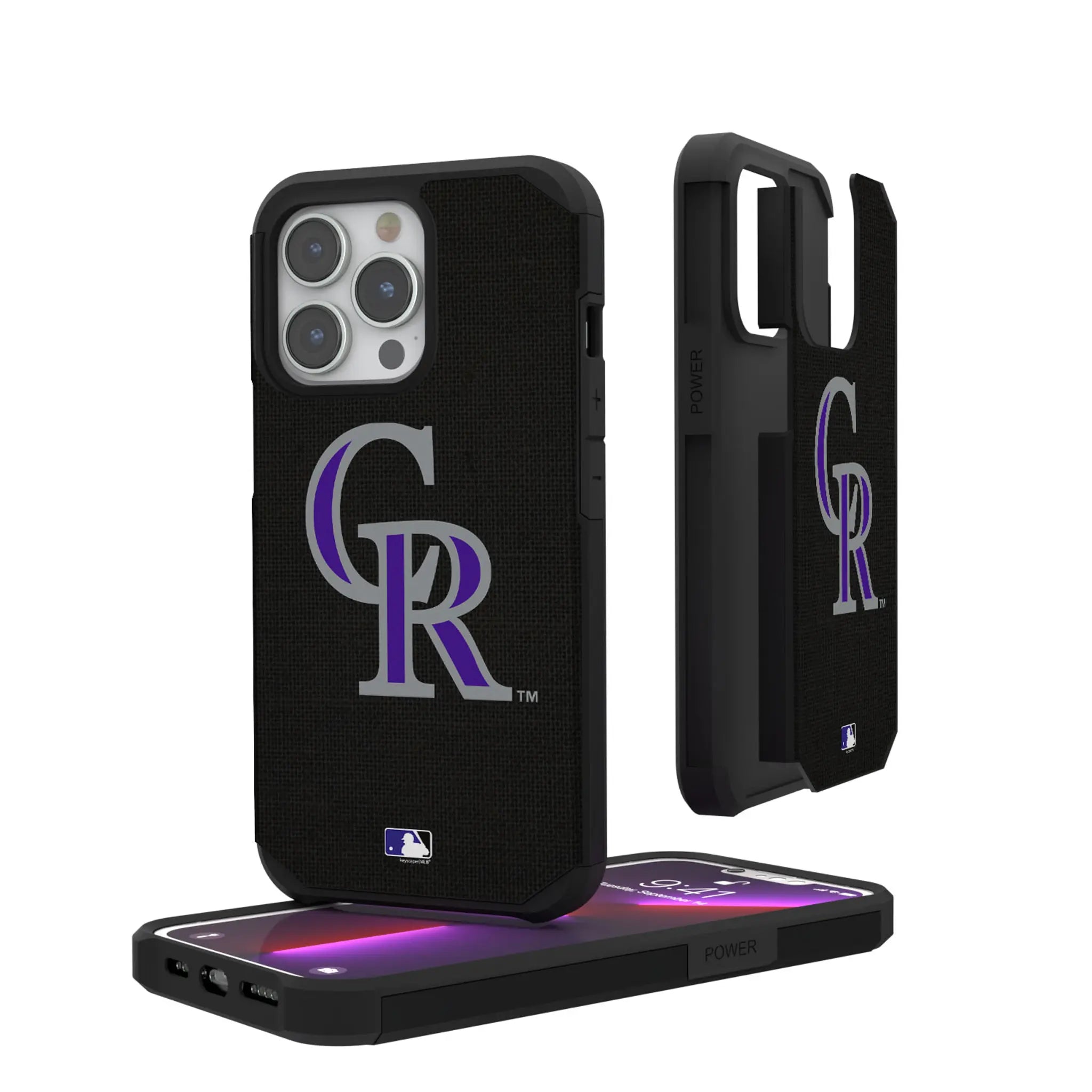 Colorado Rockies Solid Rugged Phone Case