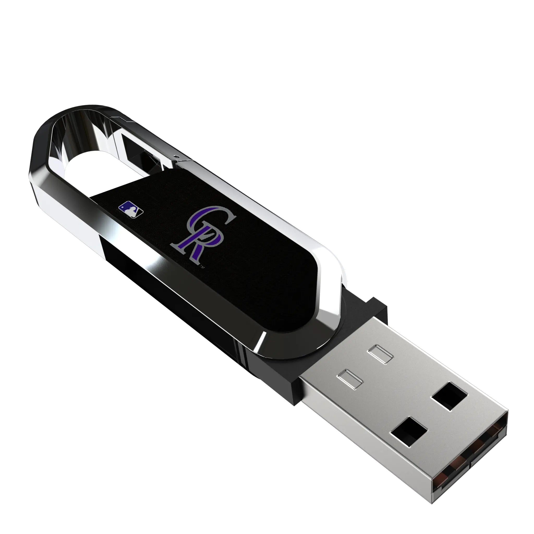 Colorado Rockies Solid USB 32GB Clip Style Flash Drive