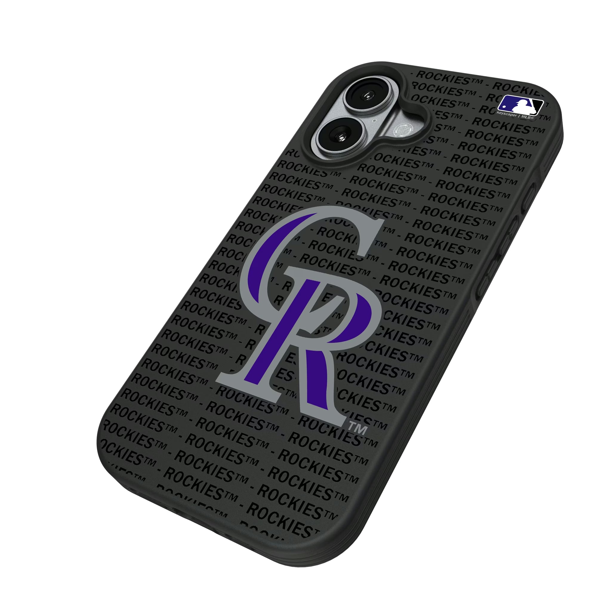 Colorado Rockies Text Backdrop Bump Phone Case - Sports Gifts, Sports Memorabilia, Sports Collectibles, Fan Shop