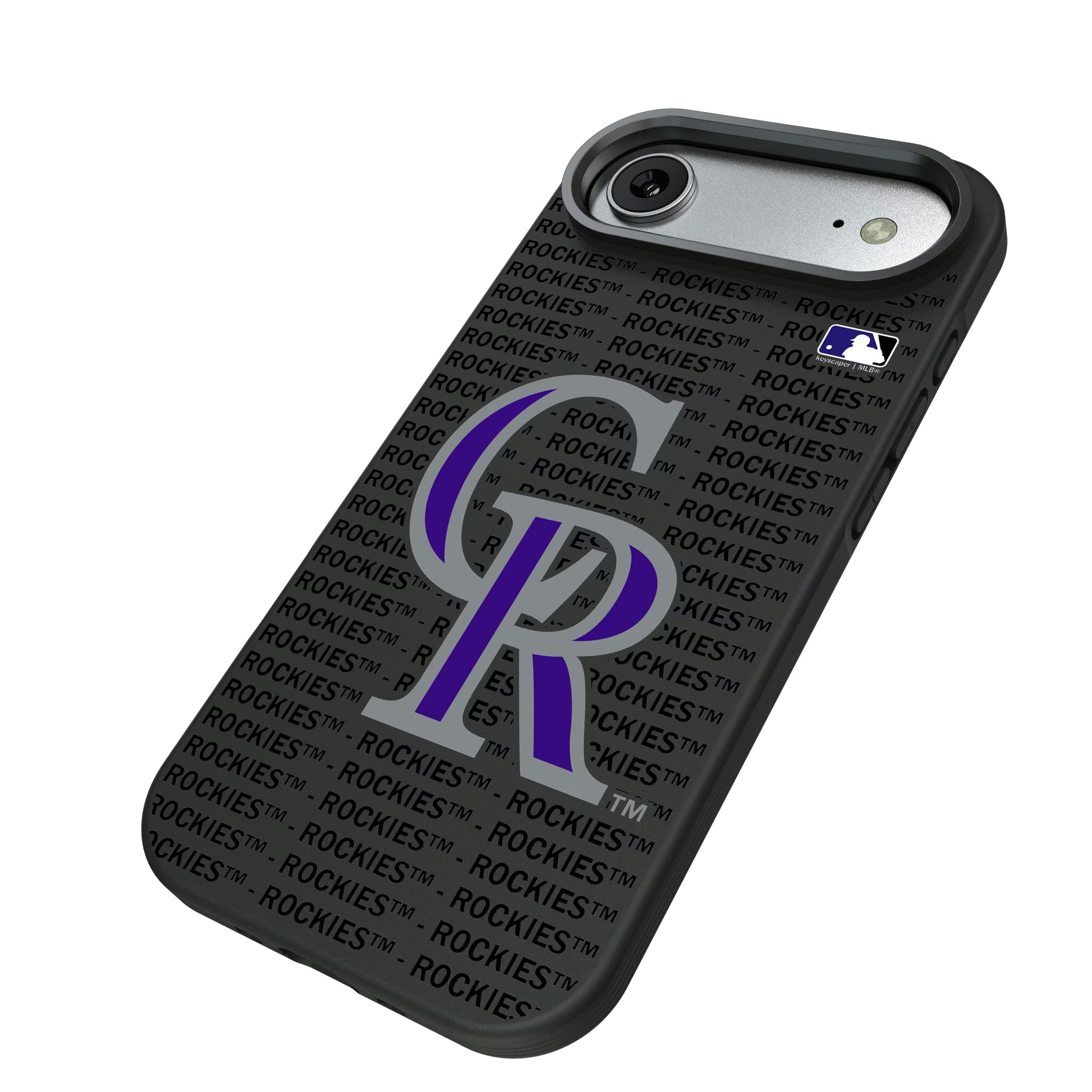 Colorado Rockies Text Backdrop Bump Phone Case - Sports Gifts, Sports Memorabilia, Sports Collectibles, Fan Shop