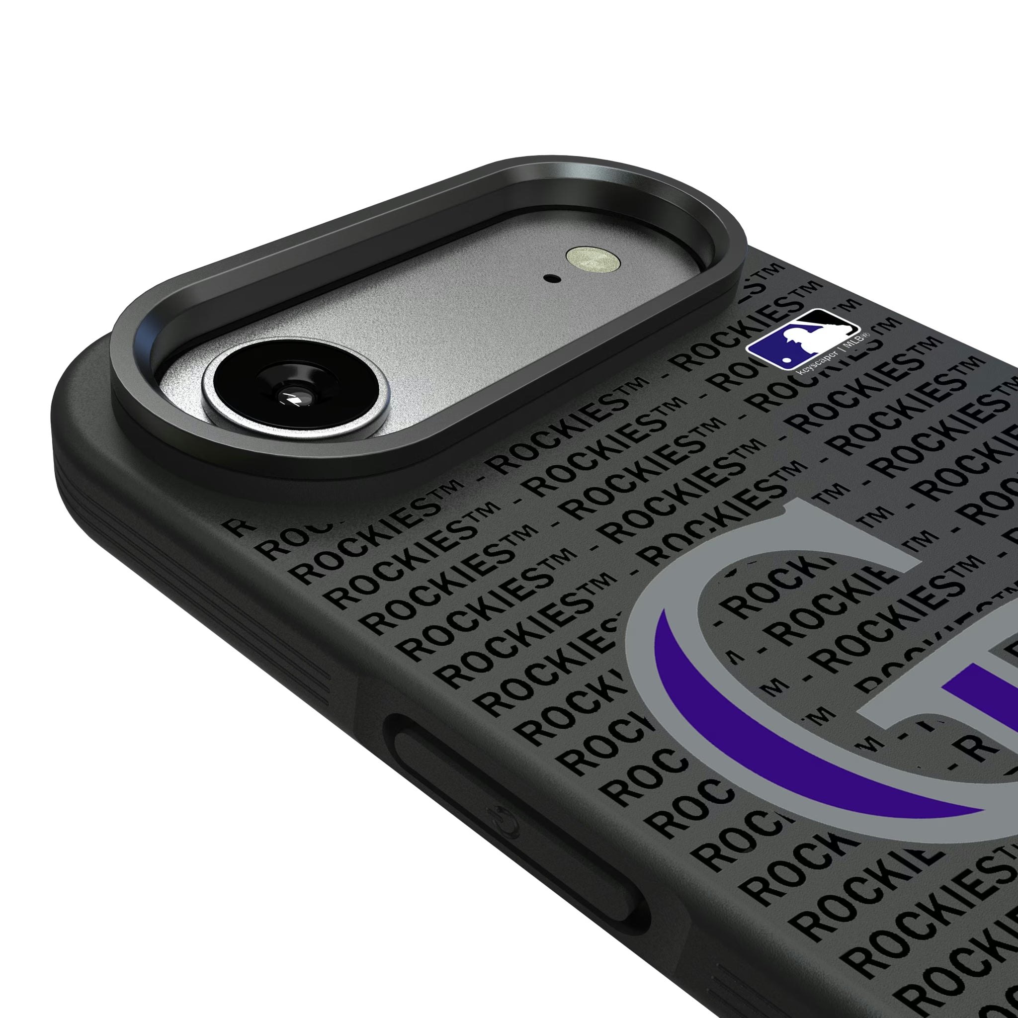 Colorado Rockies Text Backdrop Bump Phone Case - Sports Gifts, Sports Memorabilia, Sports Collectibles, Fan Shop