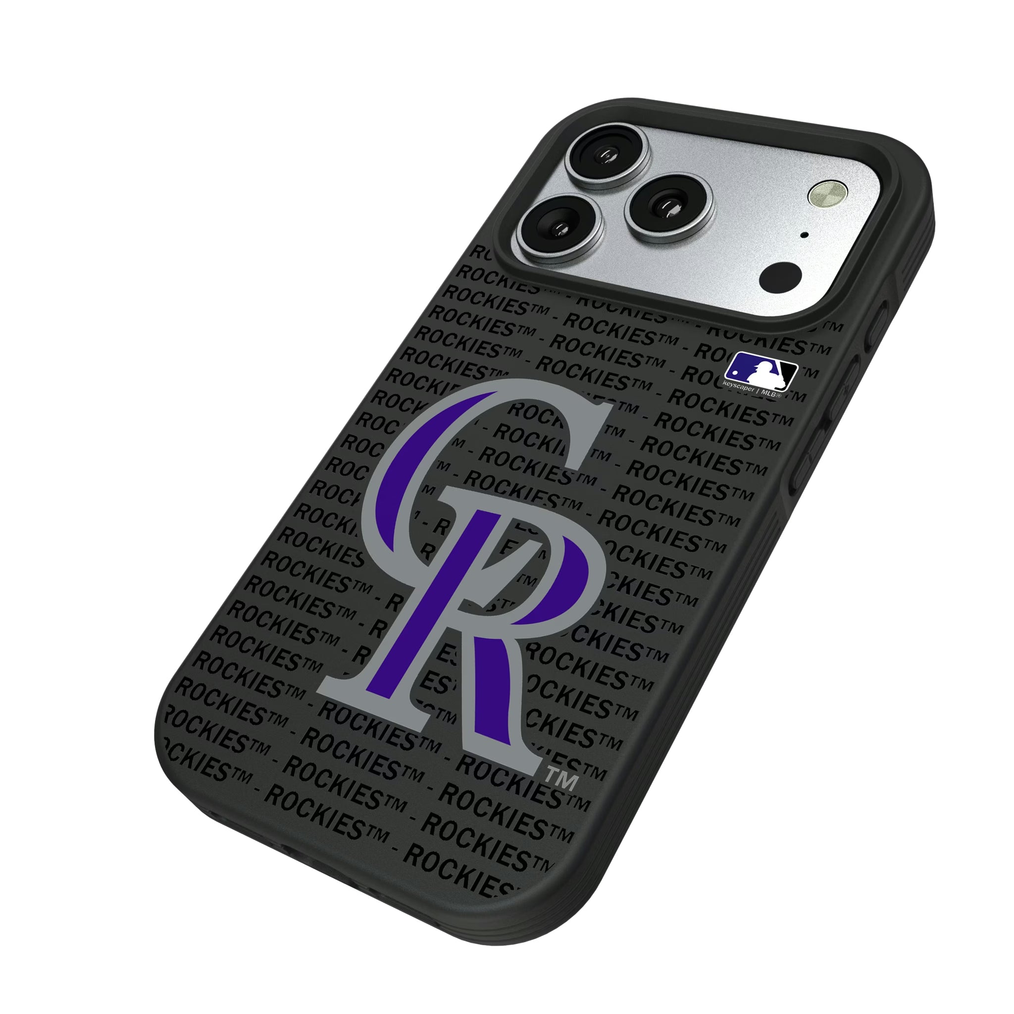 Colorado Rockies Text Backdrop Bump Phone Case - Sports Gifts, Sports Memorabilia, Sports Collectibles, Fan Shop