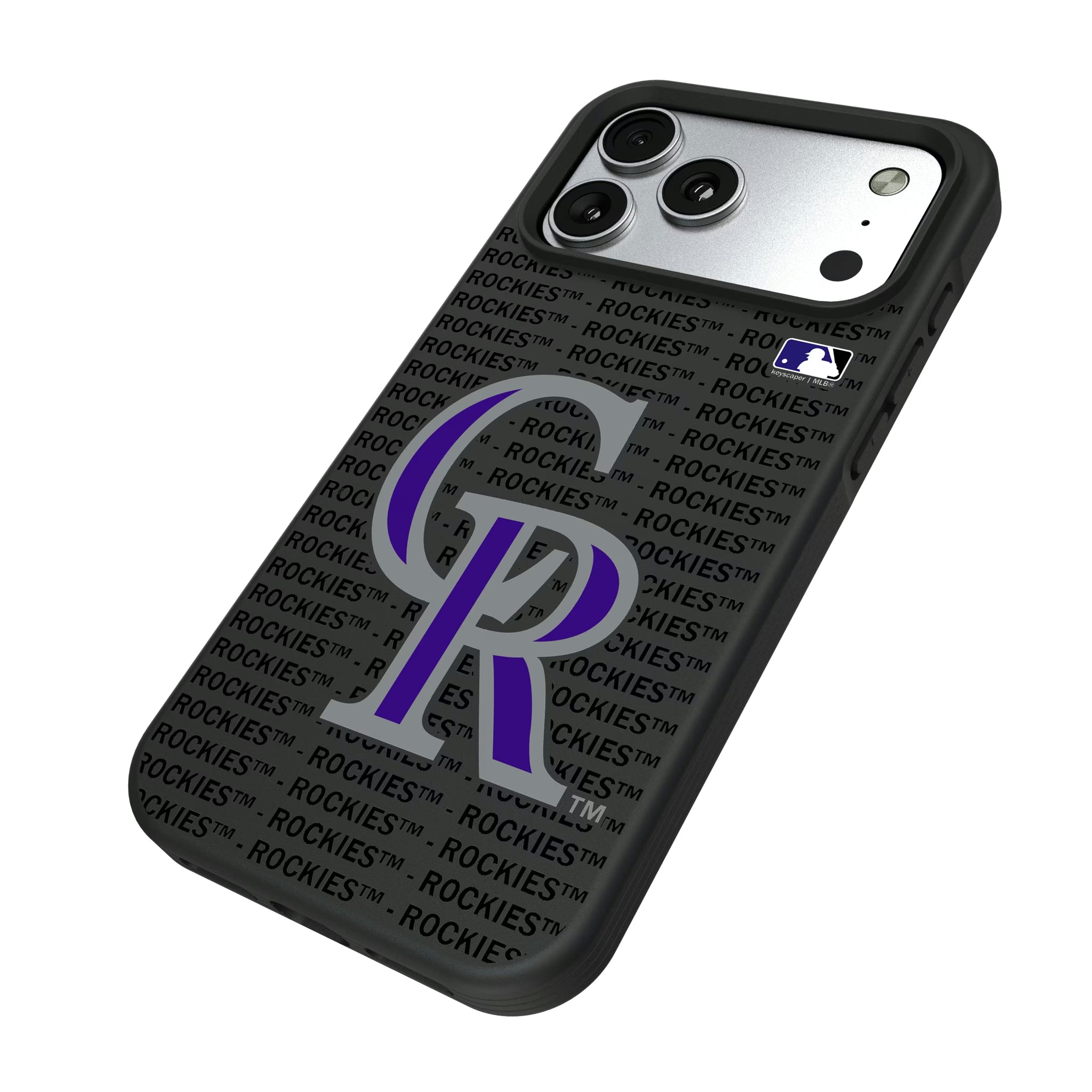 Colorado Rockies Text Backdrop Bump Phone Case - Sports Gifts, Sports Memorabilia, Sports Collectibles, Fan Shop