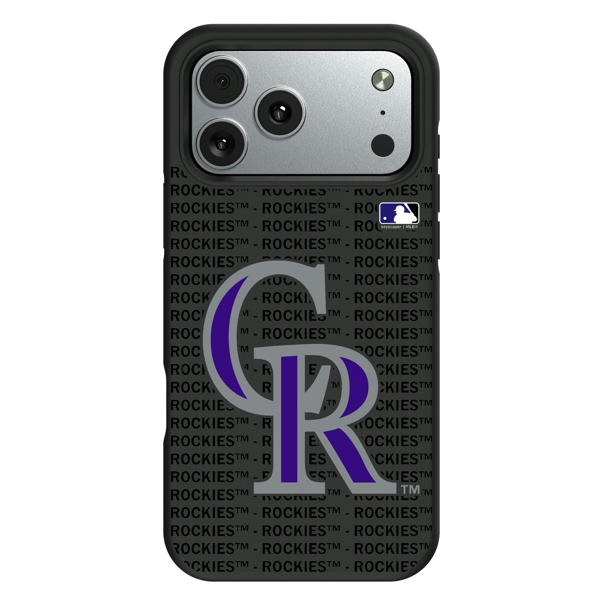 Colorado Rockies Text Backdrop Bump Phone Case - Sports Gifts, Sports Memorabilia, Sports Collectibles, Fan Shop