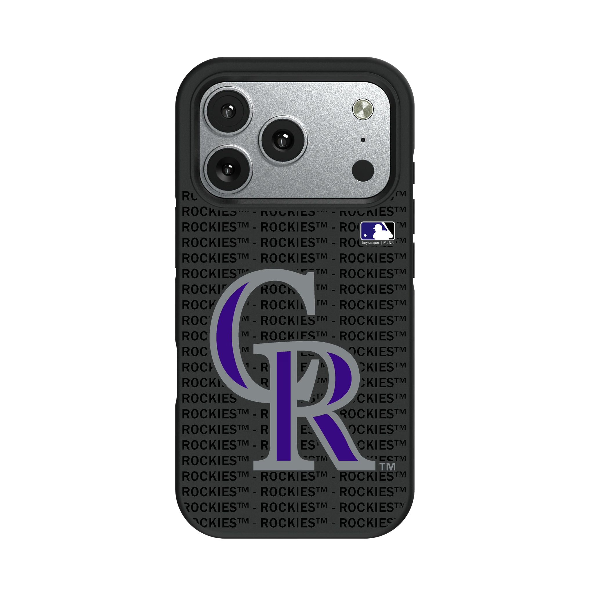 Colorado Rockies Text Backdrop Bump Phone Case - Sports Gifts, Sports Memorabilia, Sports Collectibles, Fan Shop