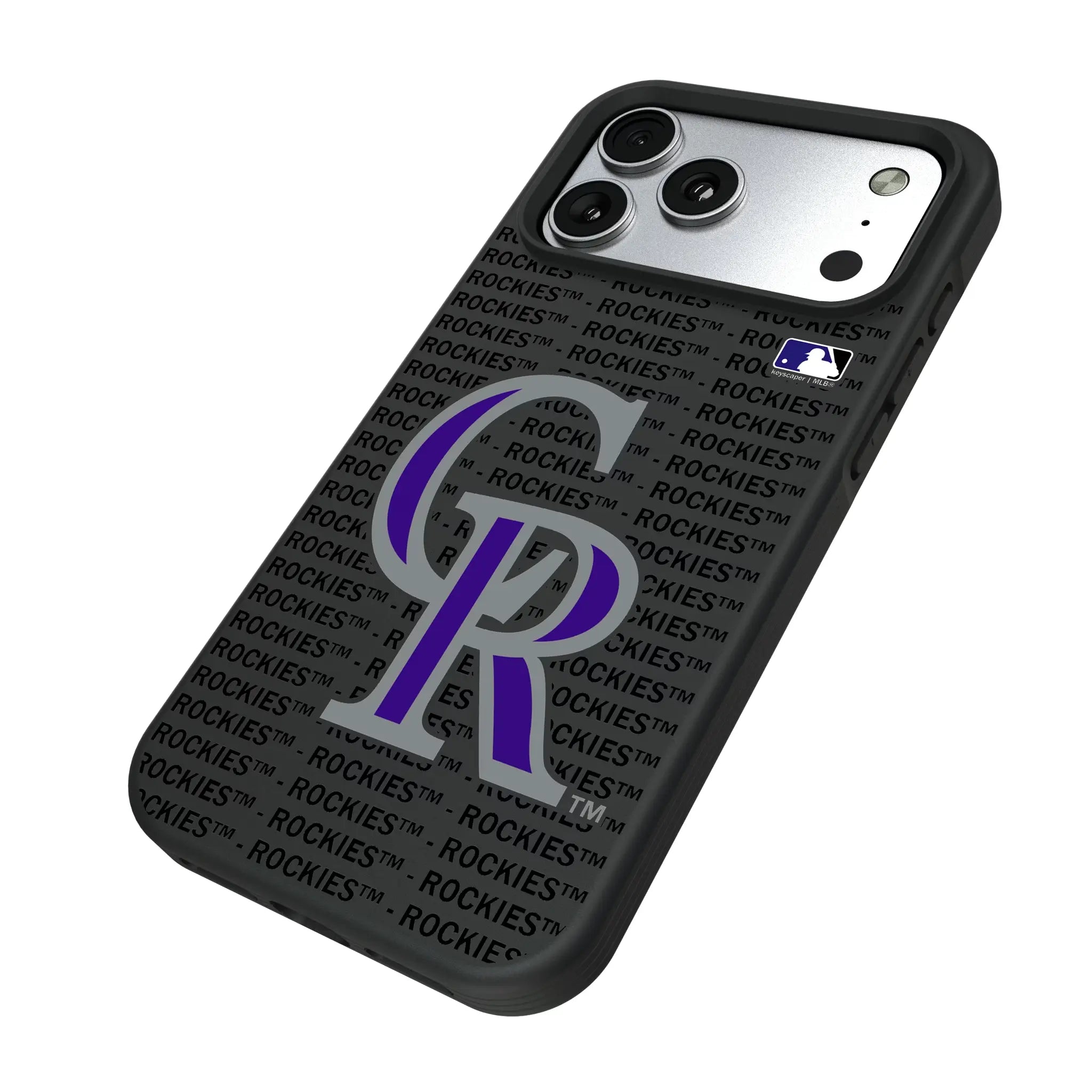 Colorado Rockies Text Backdrop Bump Phone Case