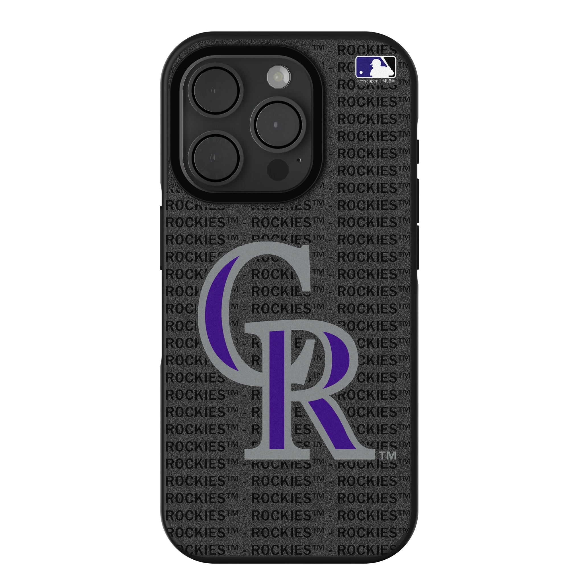 Colorado Rockies Text Backdrop Bump Phone Case - Sports Gifts, Sports Memorabilia, Sports Collectibles, Fan Shop
