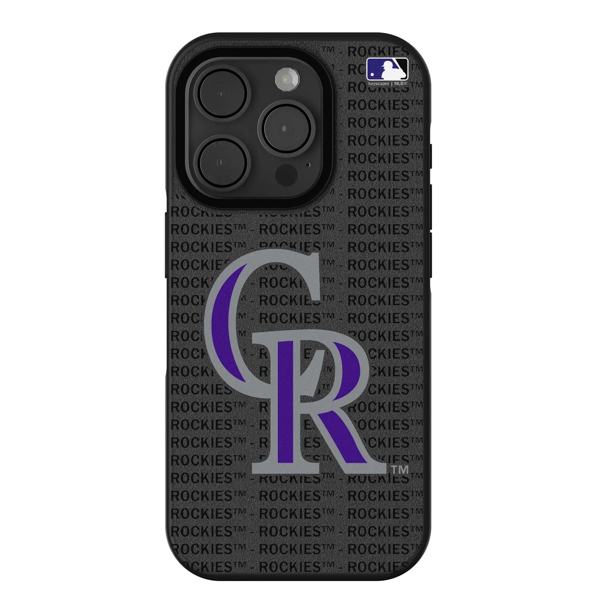 Colorado Rockies Text Backdrop Bump Phone Case