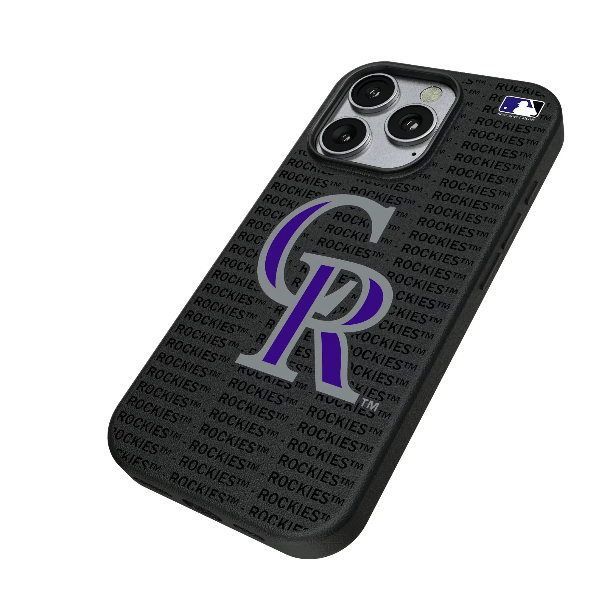 Colorado Rockies Text Backdrop MagSafe Compatible Phone Case for Apple iPhone