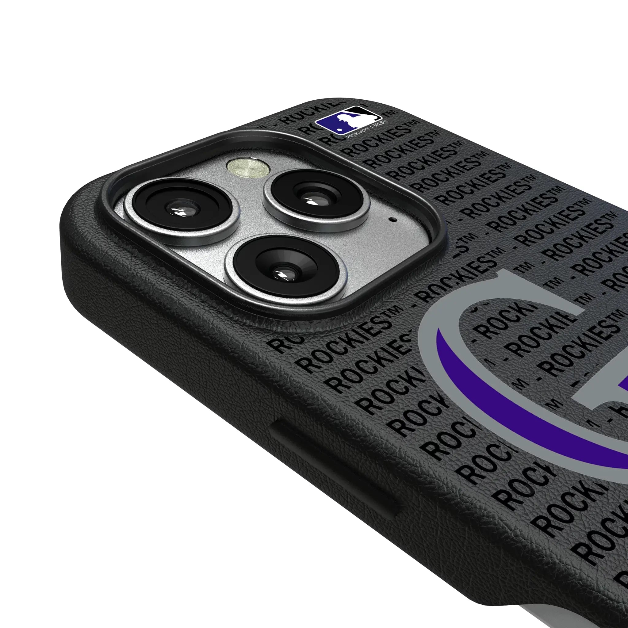 Colorado Rockies Text Backdrop MagSafe Compatible Phone Case for Apple iPhone