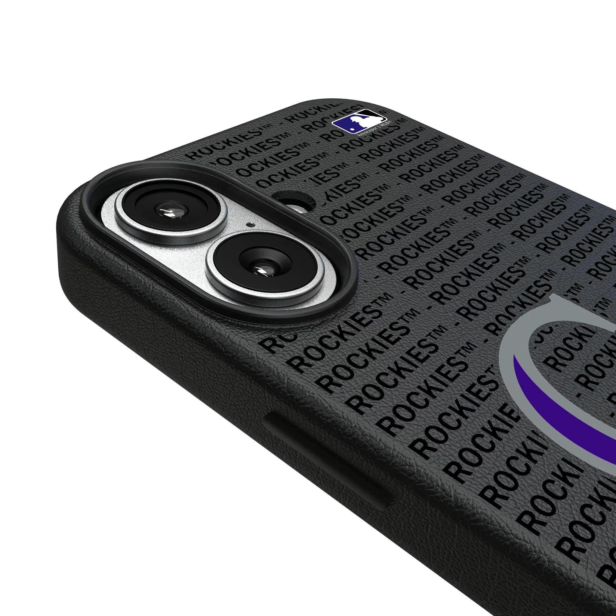 Colorado Rockies Text Backdrop MagSafe Compatible Phone Case for Apple iPhone
