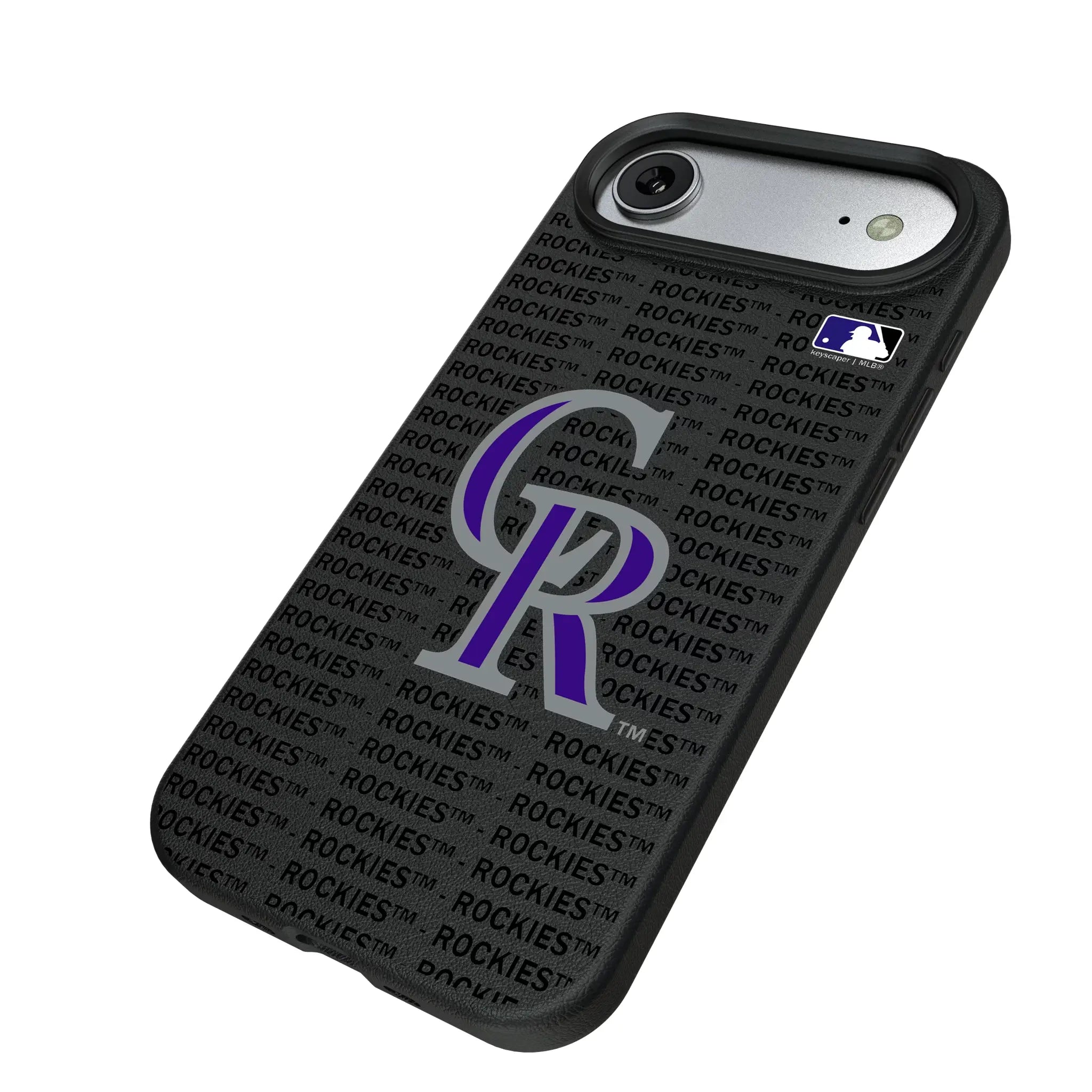 Colorado Rockies Text Backdrop MagSafe Compatible Phone Case for Apple iPhone
