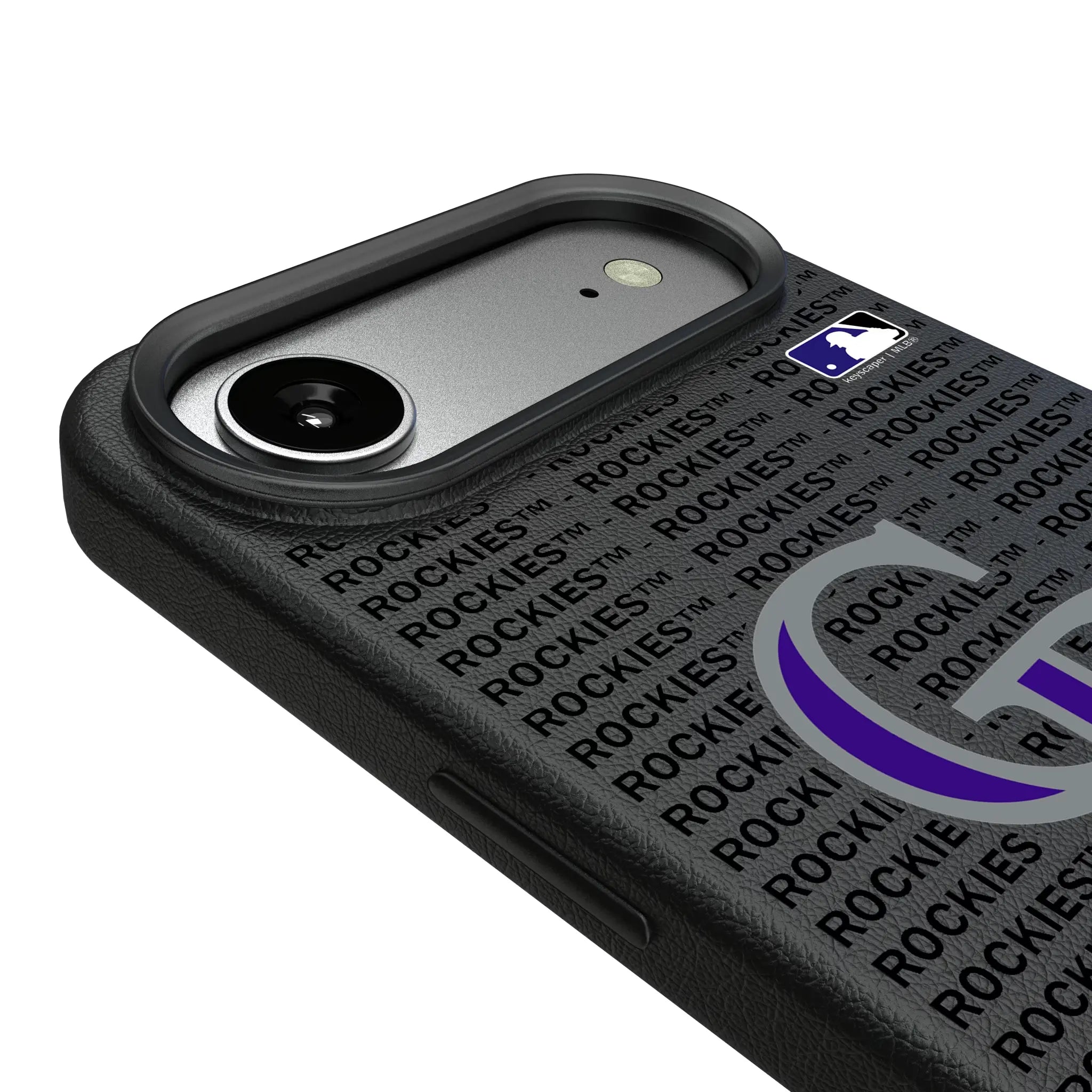 Colorado Rockies Text Backdrop MagSafe Compatible Phone Case for Apple iPhone