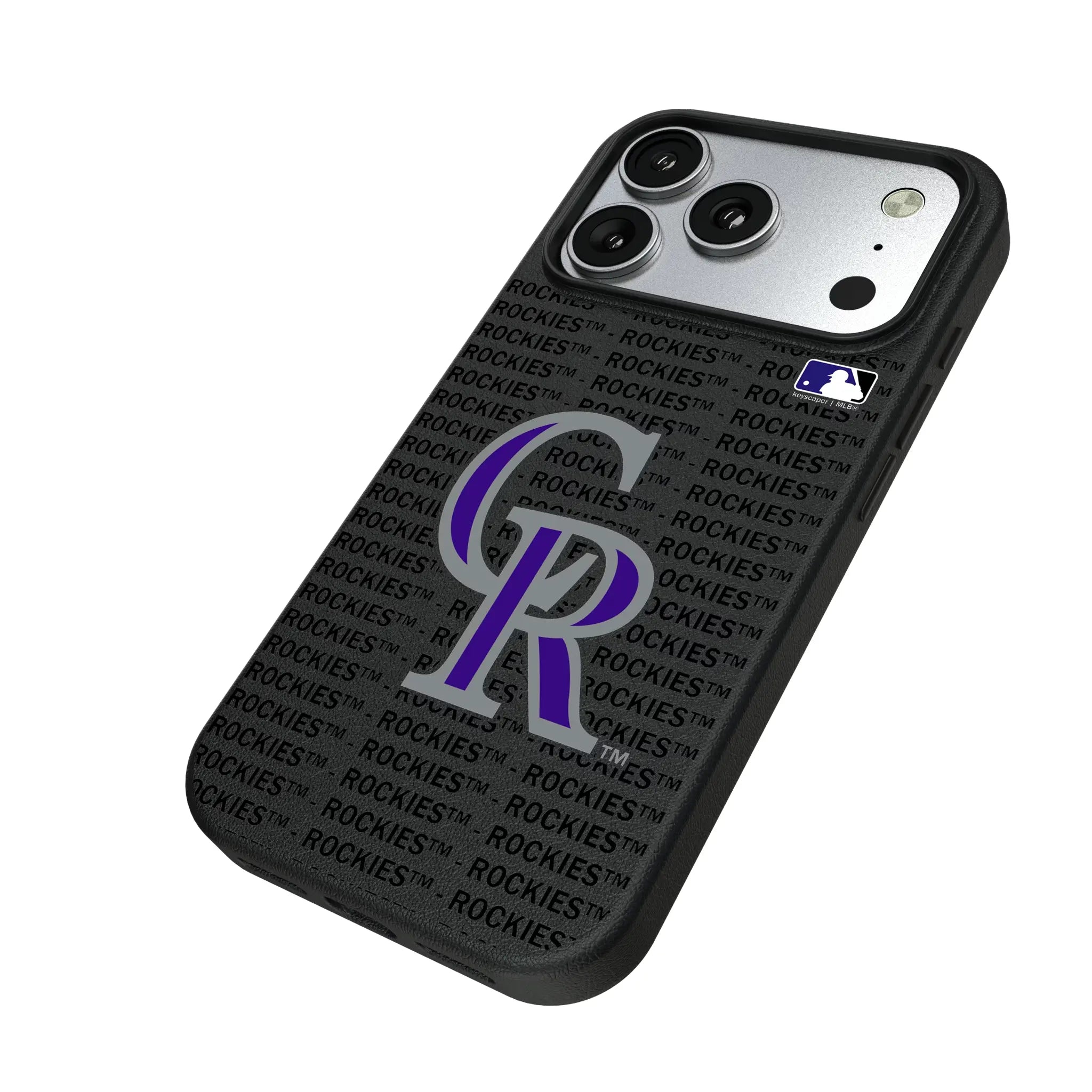 Colorado Rockies Text Backdrop MagSafe Compatible Phone Case for Apple iPhone