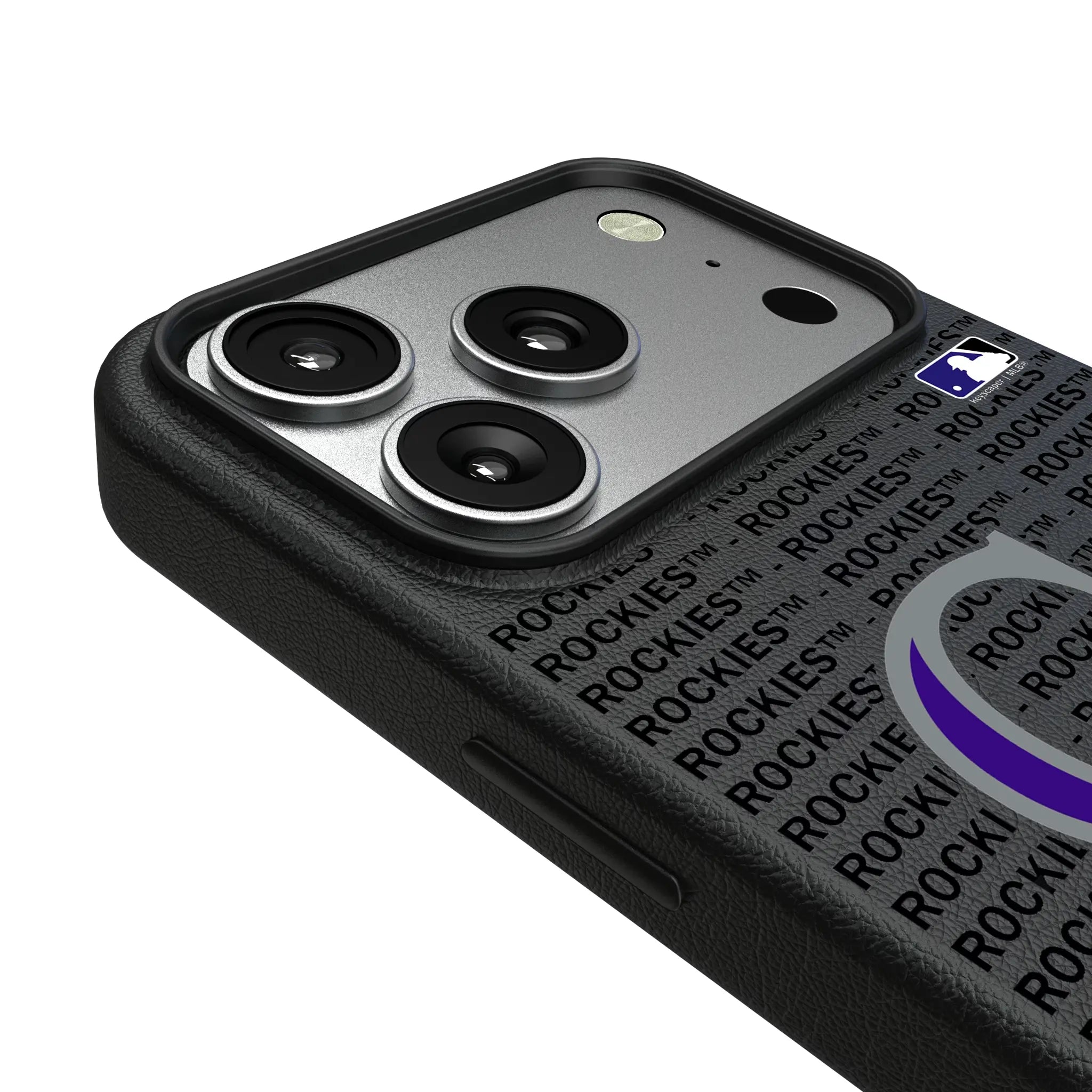 Colorado Rockies Text Backdrop MagSafe Compatible Phone Case for Apple iPhone