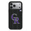 Colorado Rockies Text Backdrop MagSafe Compatible Phone Case for Apple iPhone
