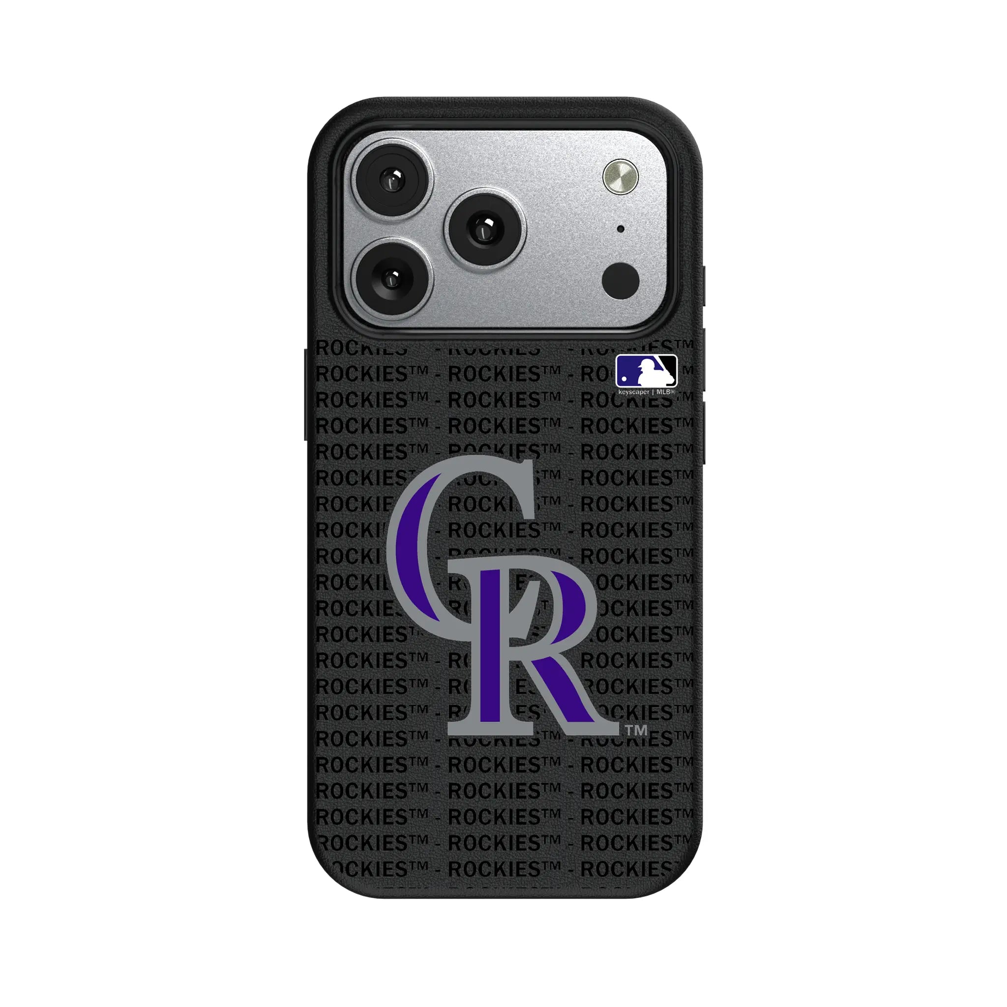 Colorado Rockies Text Backdrop MagSafe Compatible Phone Case for Apple iPhone