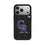 Colorado Rockies Text Backdrop MagSafe Compatible Phone Case for Apple iPhone