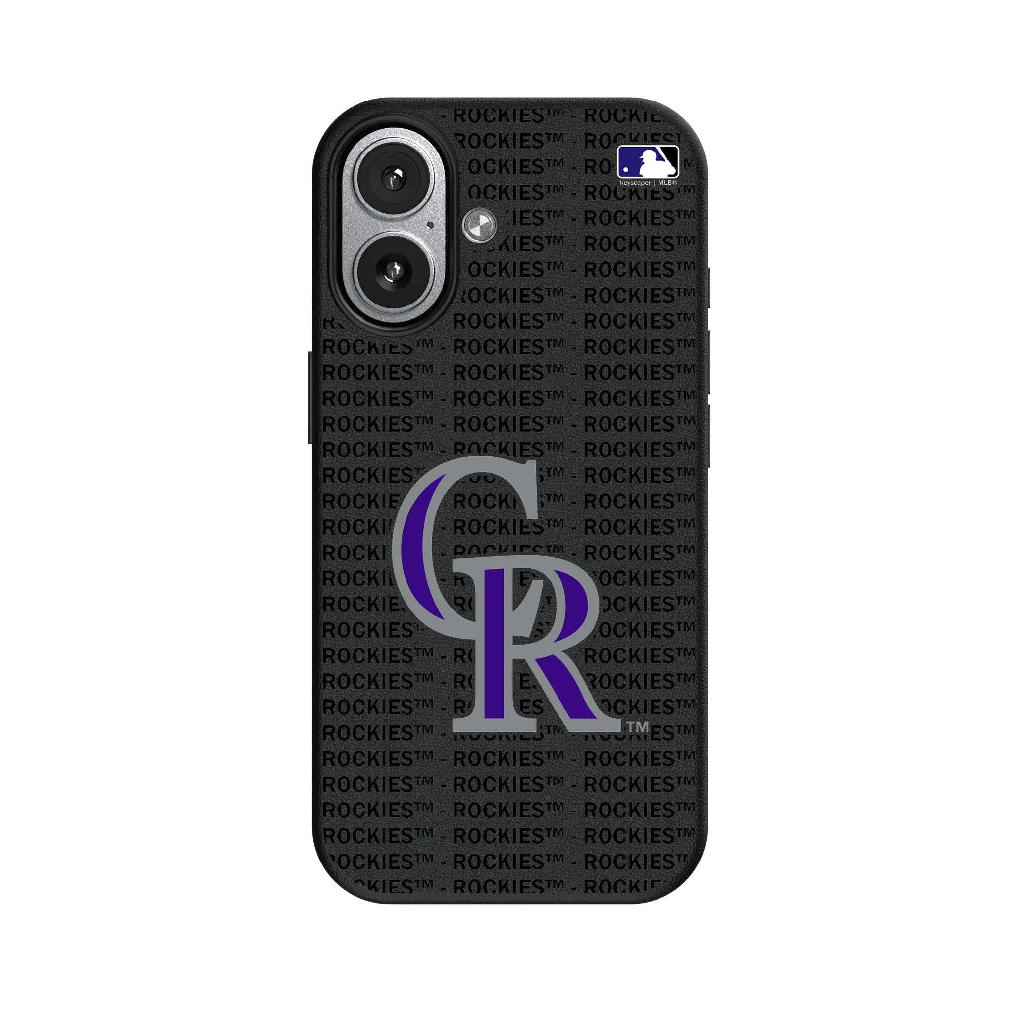 Colorado Rockies Text Backdrop MagSafe Compatible Phone Case for Apple iPhone
