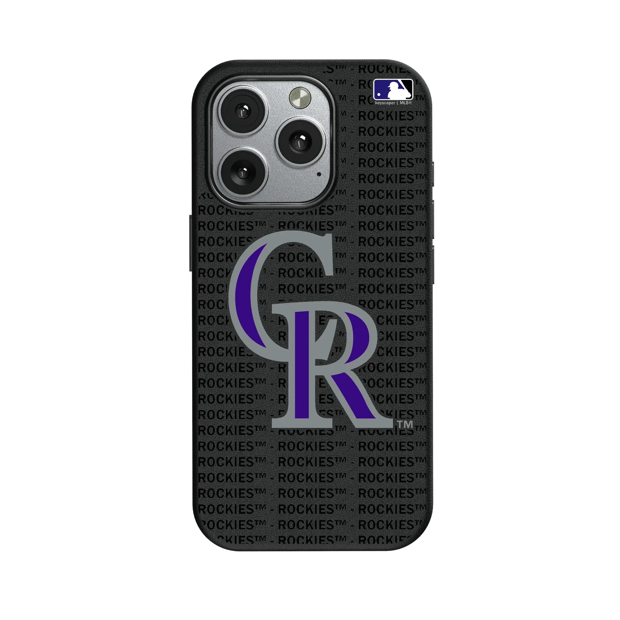 Colorado Rockies Text Backdrop MagSafe Compatible Phone Case for Apple iPhone