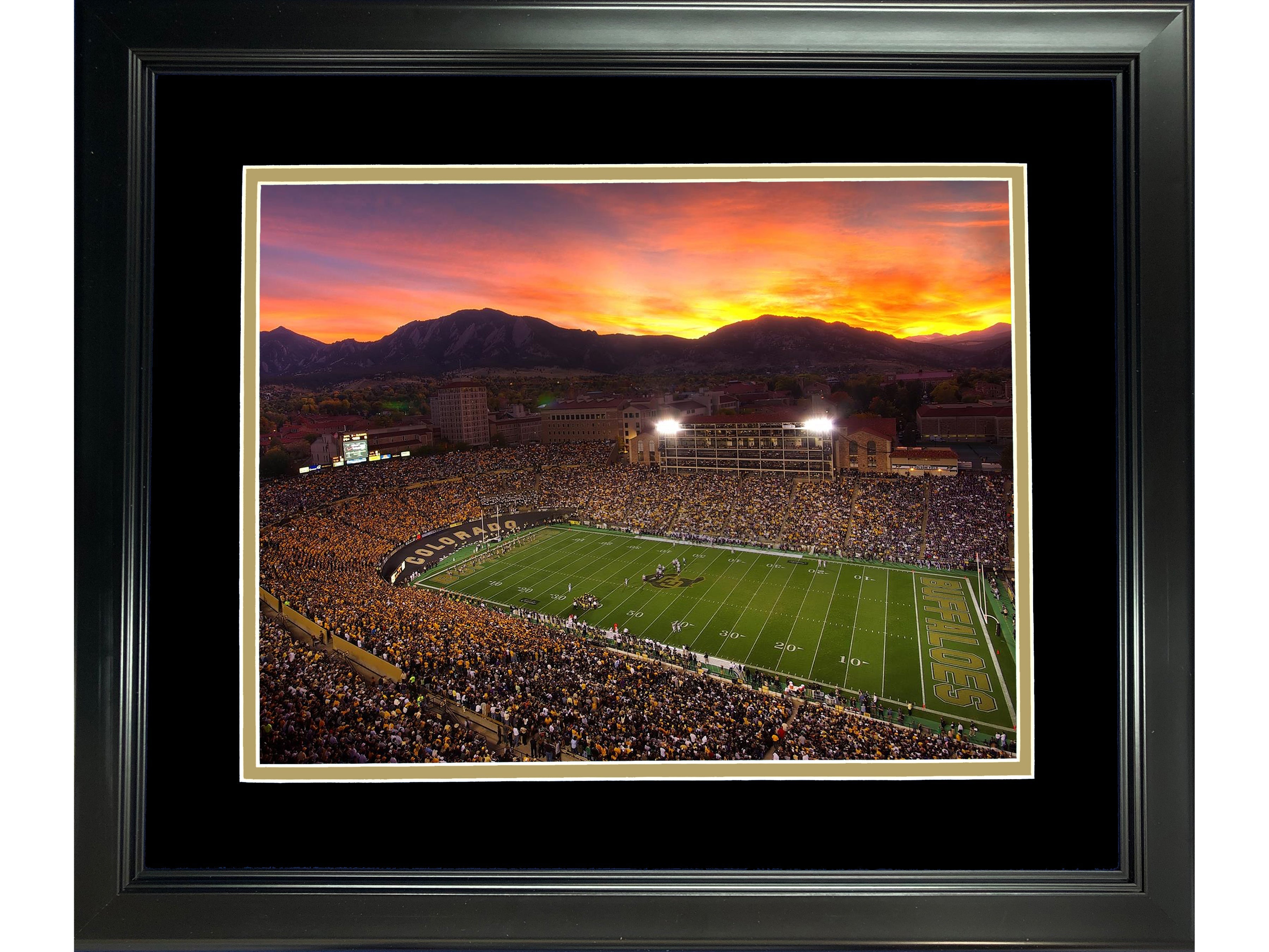 Framed Folsom Field Colorado Buffaloes 11"x14" NCAA Football Photo Professionally Matted