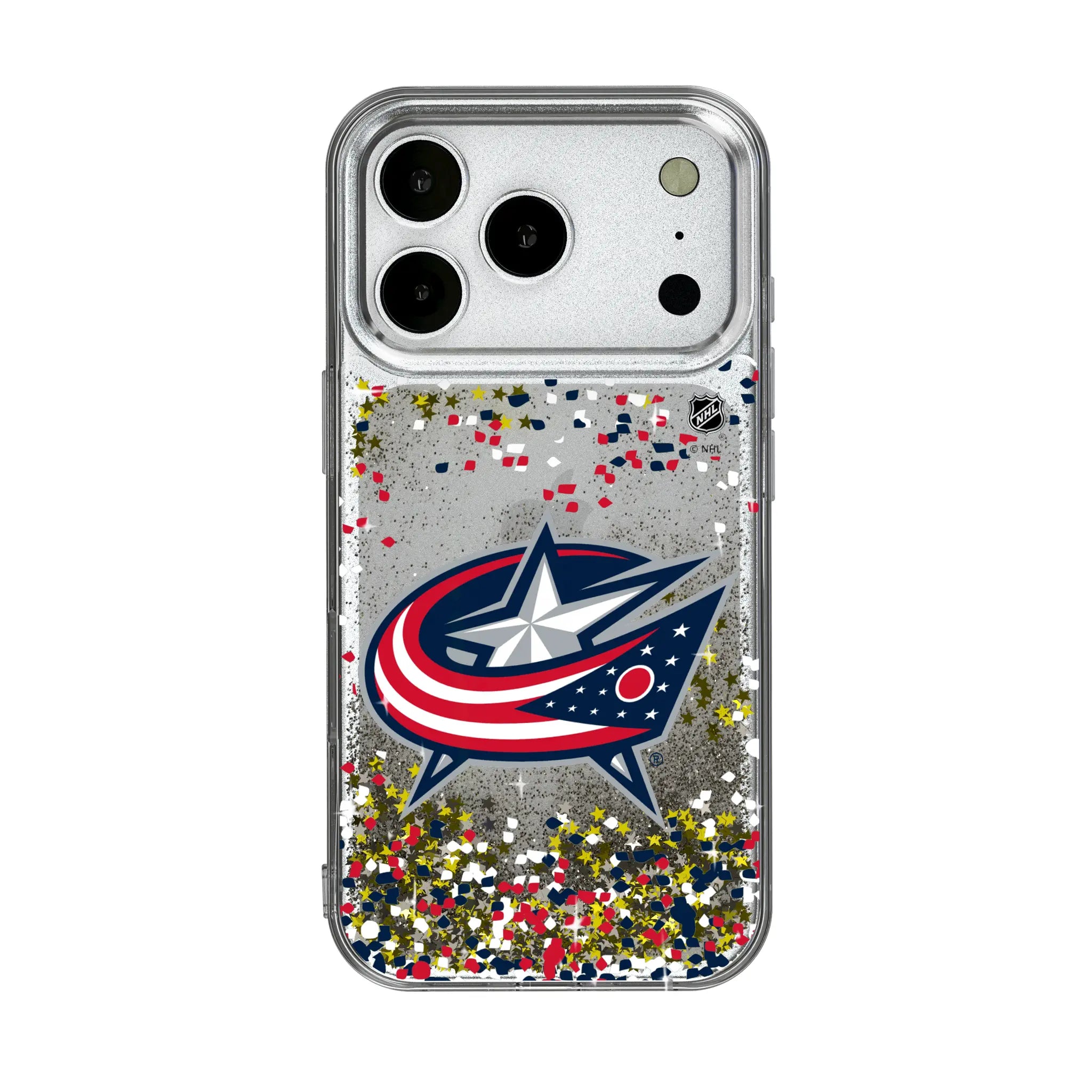 Columbus Blue Jackets Confetti Glitter Phone Case