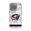 Columbus Blue Jackets Ice Stripe Clear Phone Case for Apple iPhone