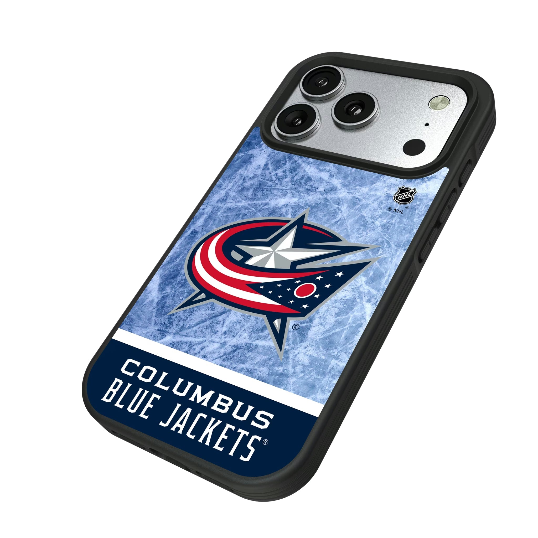 Columbus Blue Jackets Ice Wordmark Bump Phone Case - Sports Gifts, Sports Memorabilia, Sports Collectibles, Fan Shop