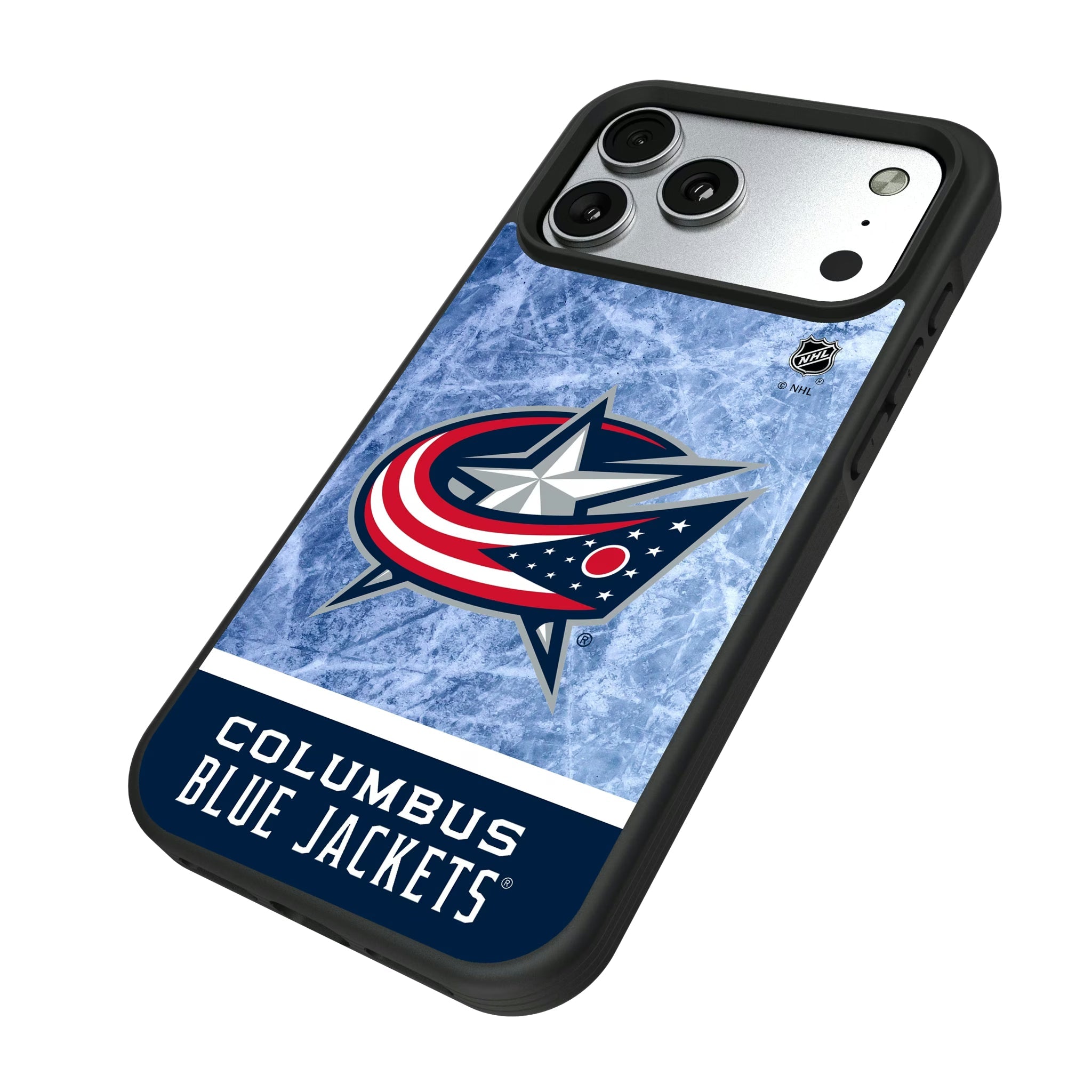 Columbus Blue Jackets Ice Wordmark Bump Phone Case - Sports Gifts, Sports Memorabilia, Sports Collectibles, Fan Shop