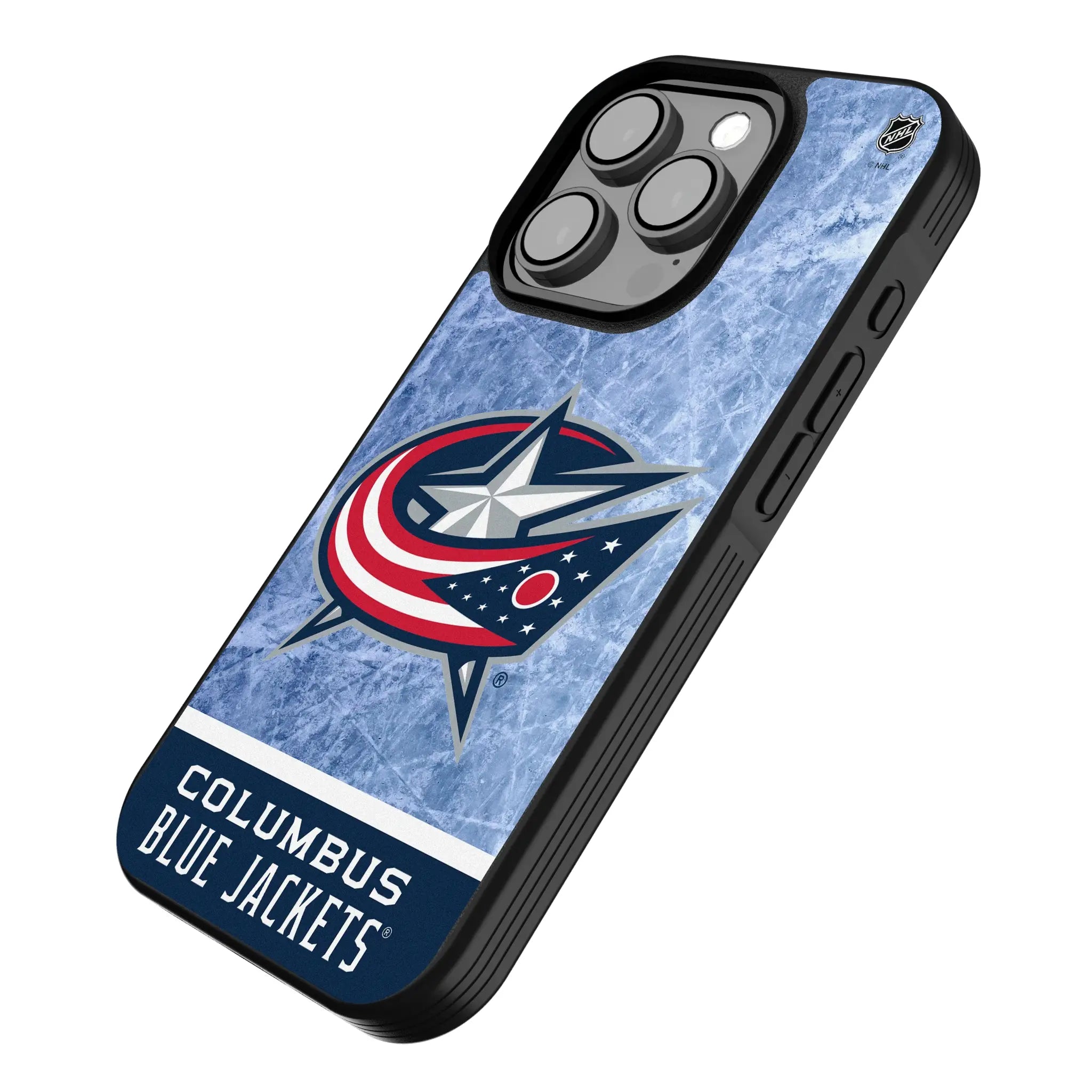 Columbus Blue Jackets Ice Wordmark Bump Phone Case