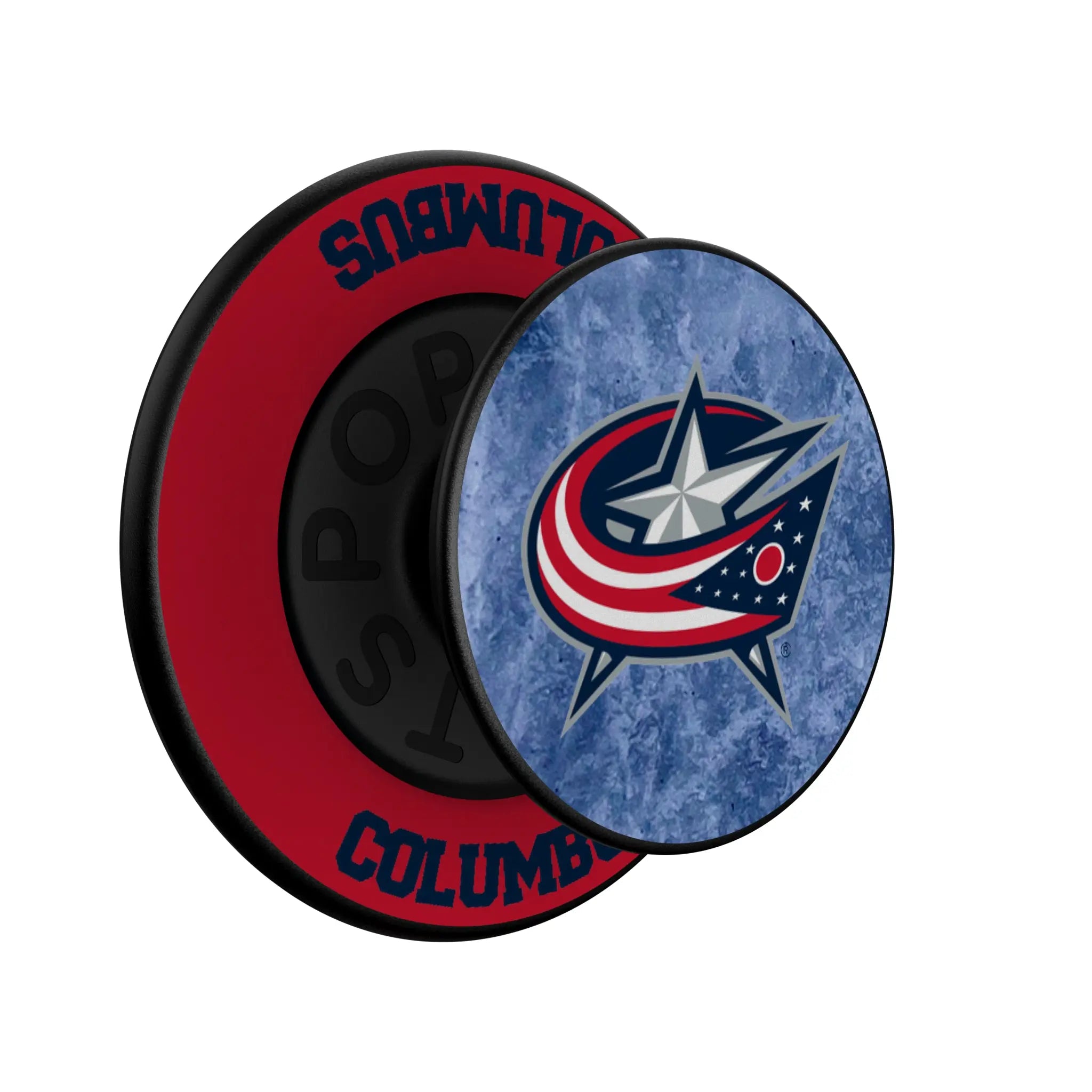 Columbus Blue Jackets Ice Wordmark PopSockets Magnetic Phone Grip and Stand