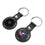 Columbus Blue Jackets Insignia Black Airtag Holder 2-Pack